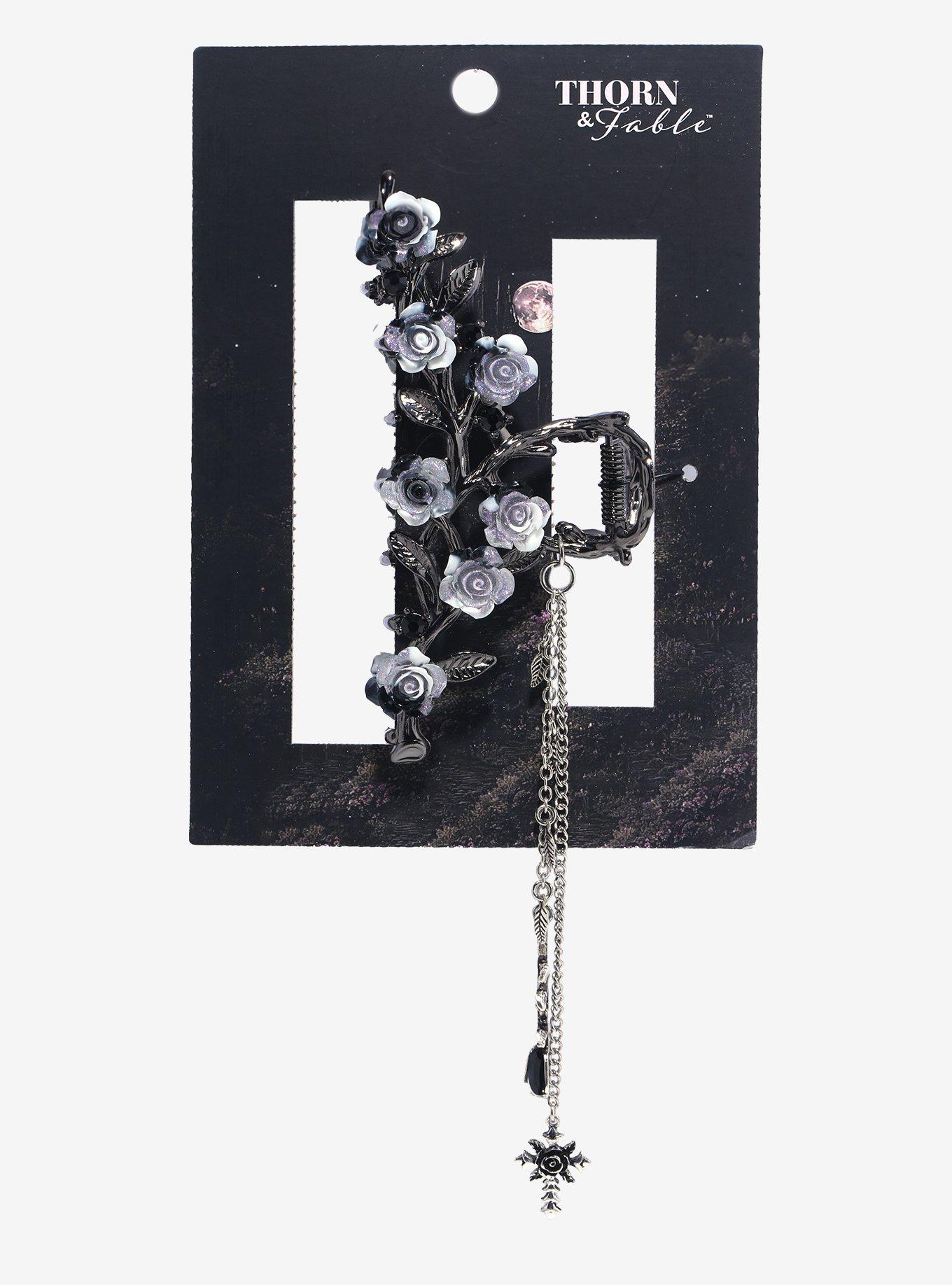 Thorn & Fable Rose Chains Claw Hair Clip, , hi-res