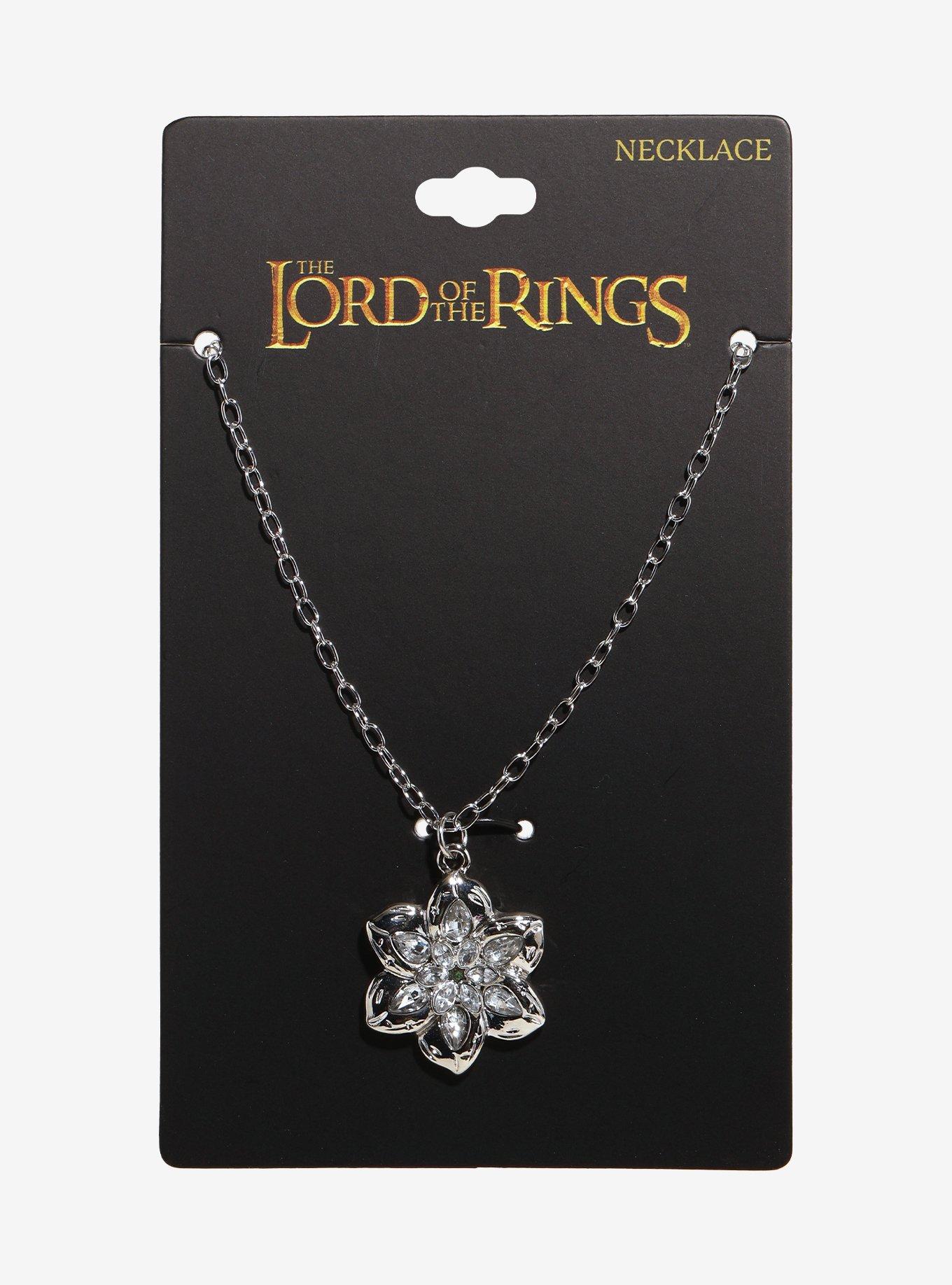 The Lord Of The Rings Galadriel Nenya Flower Necklace, , hi-res