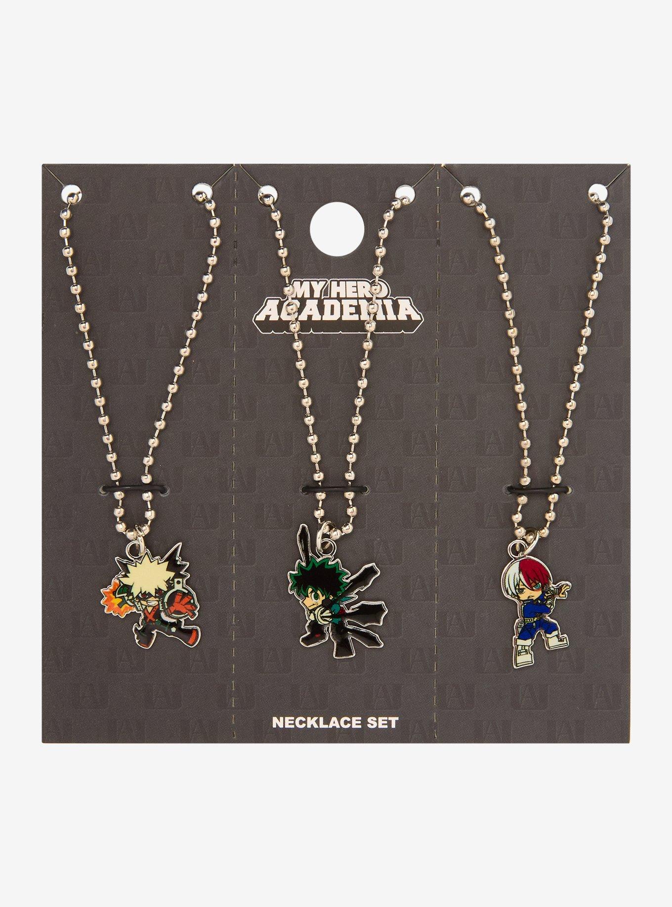 My Hero Academia Trio Best Friend Necklace Set, , hi-res