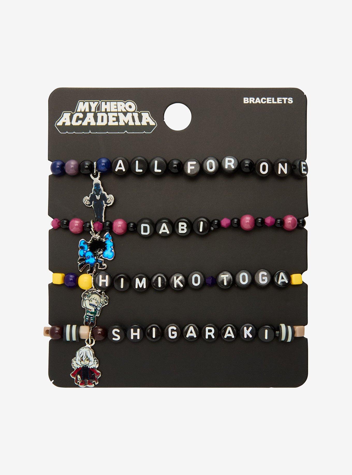 My Hero Academia Villains Bead Bracelet Set, , hi-res