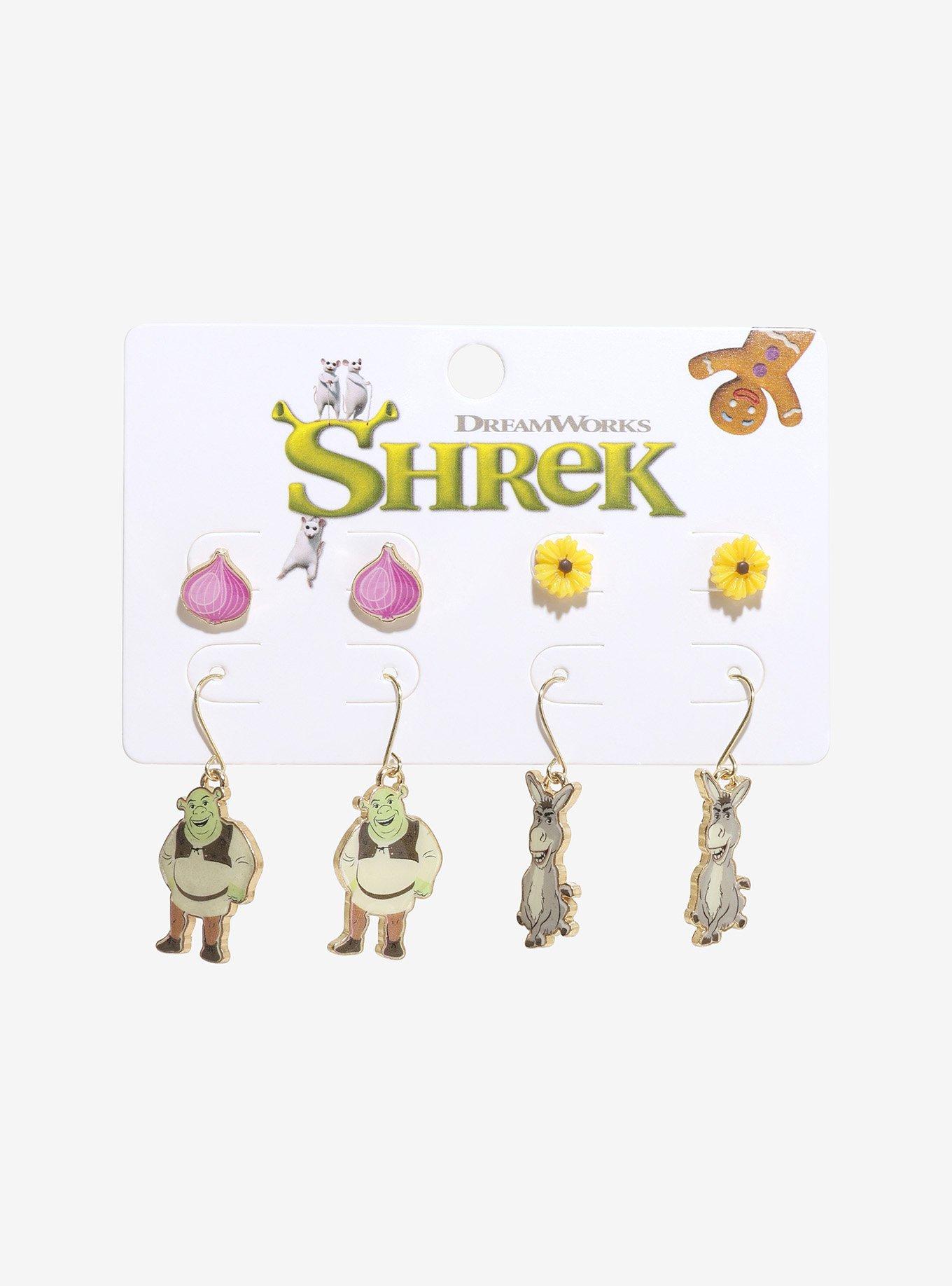 Shrek Donkey & Shrek Earring Set, , hi-res