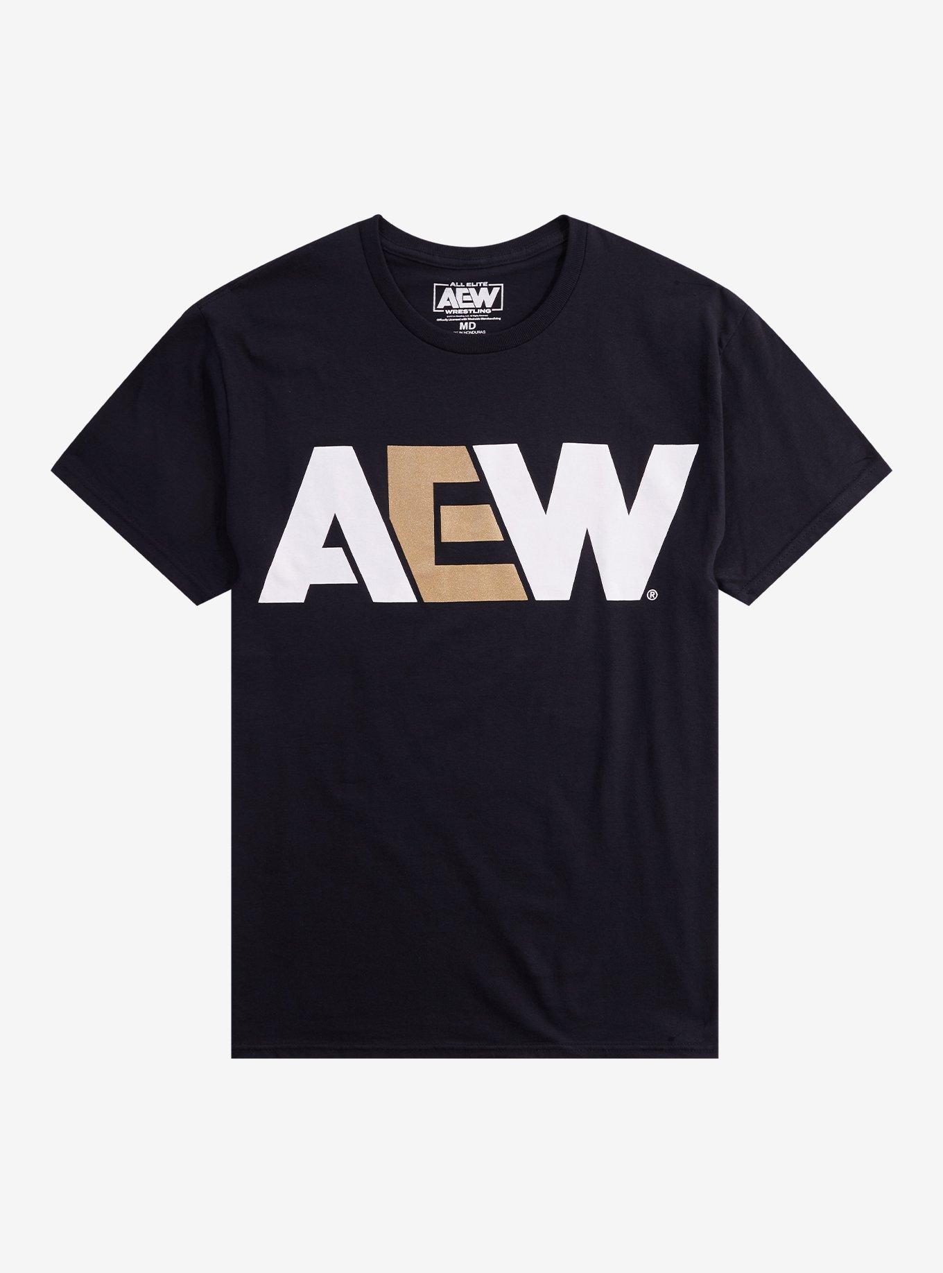 All Elite Wrestling Metallic Logo T-Shirt, , hi-res