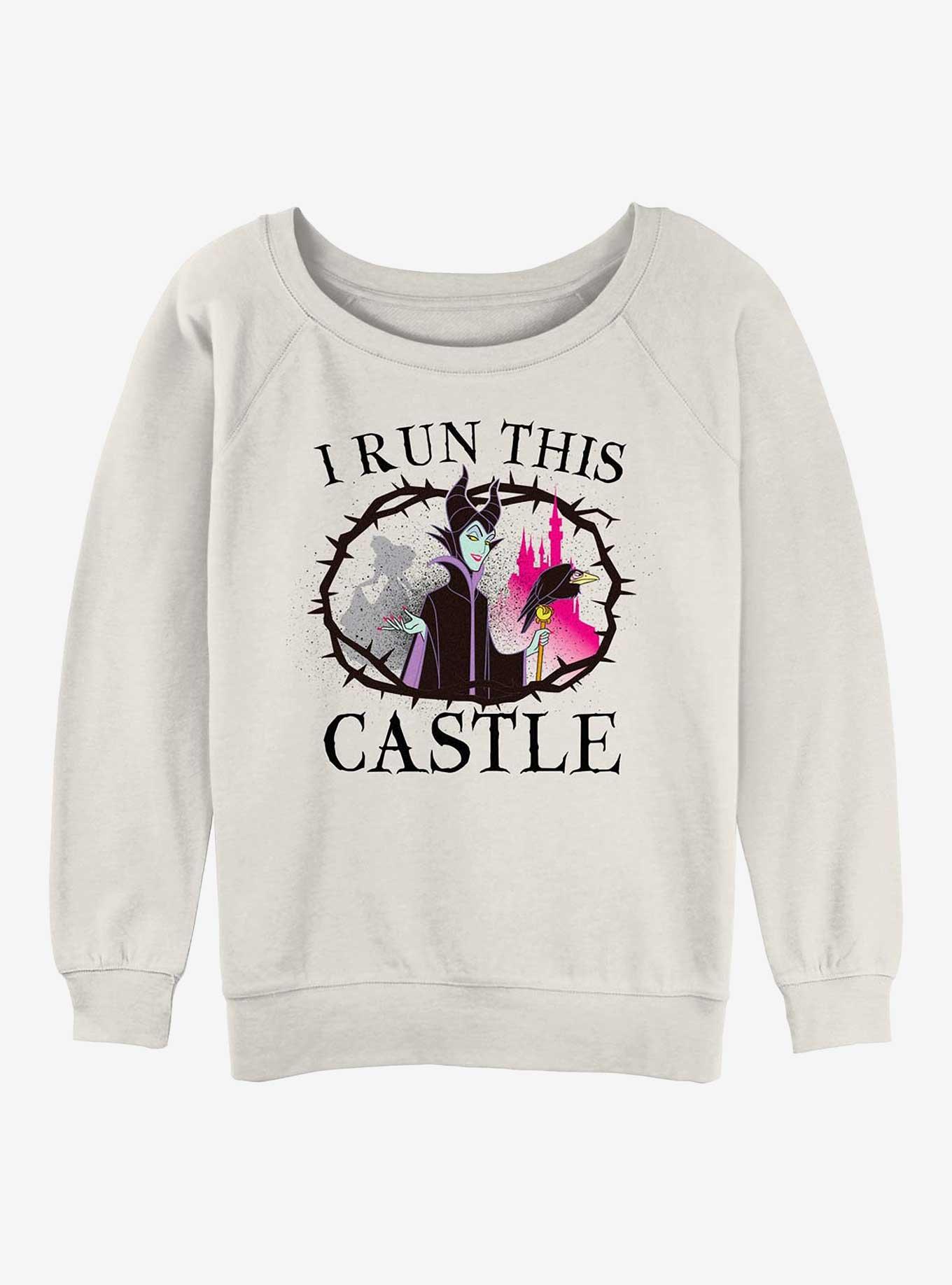Disney Sleeping Beauty Maleficent I Run This Castle Girls Slouchy Sweatshirt, , hi-res