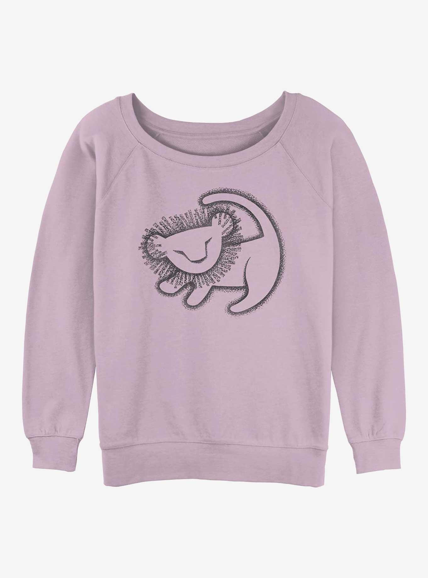 Disney The Lion King Cave Painting Girls Slouchy Sweatshirt, , hi-res