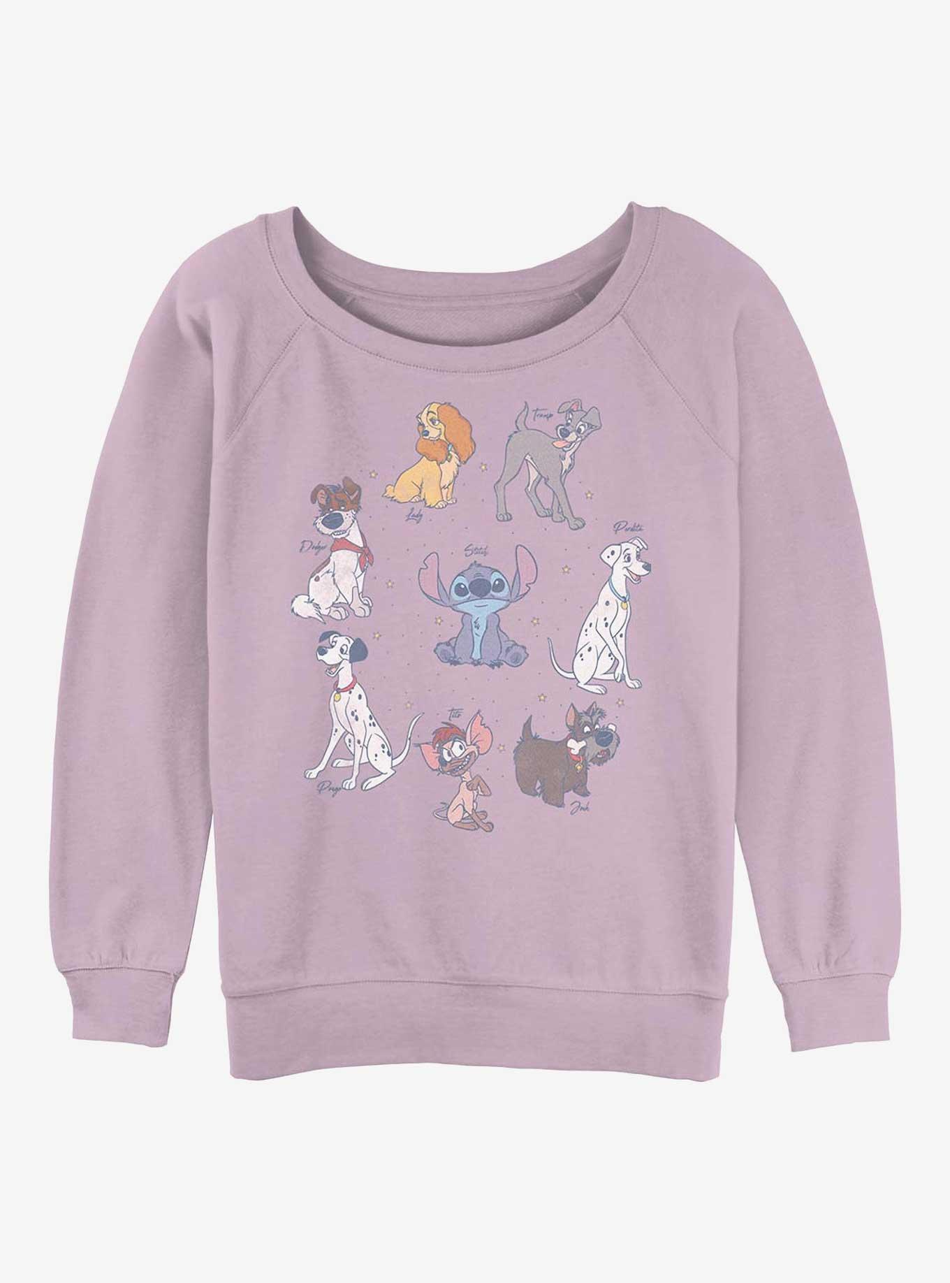 Disney Dogs Girls Slouchy Sweatshirt, , hi-res