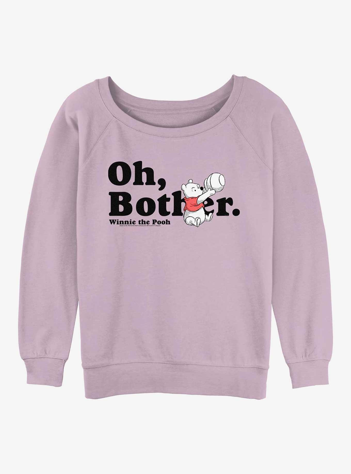 Disney Winnie The Pooh Oh Bother Girls Slouchy Sweatshirt, , hi-res
