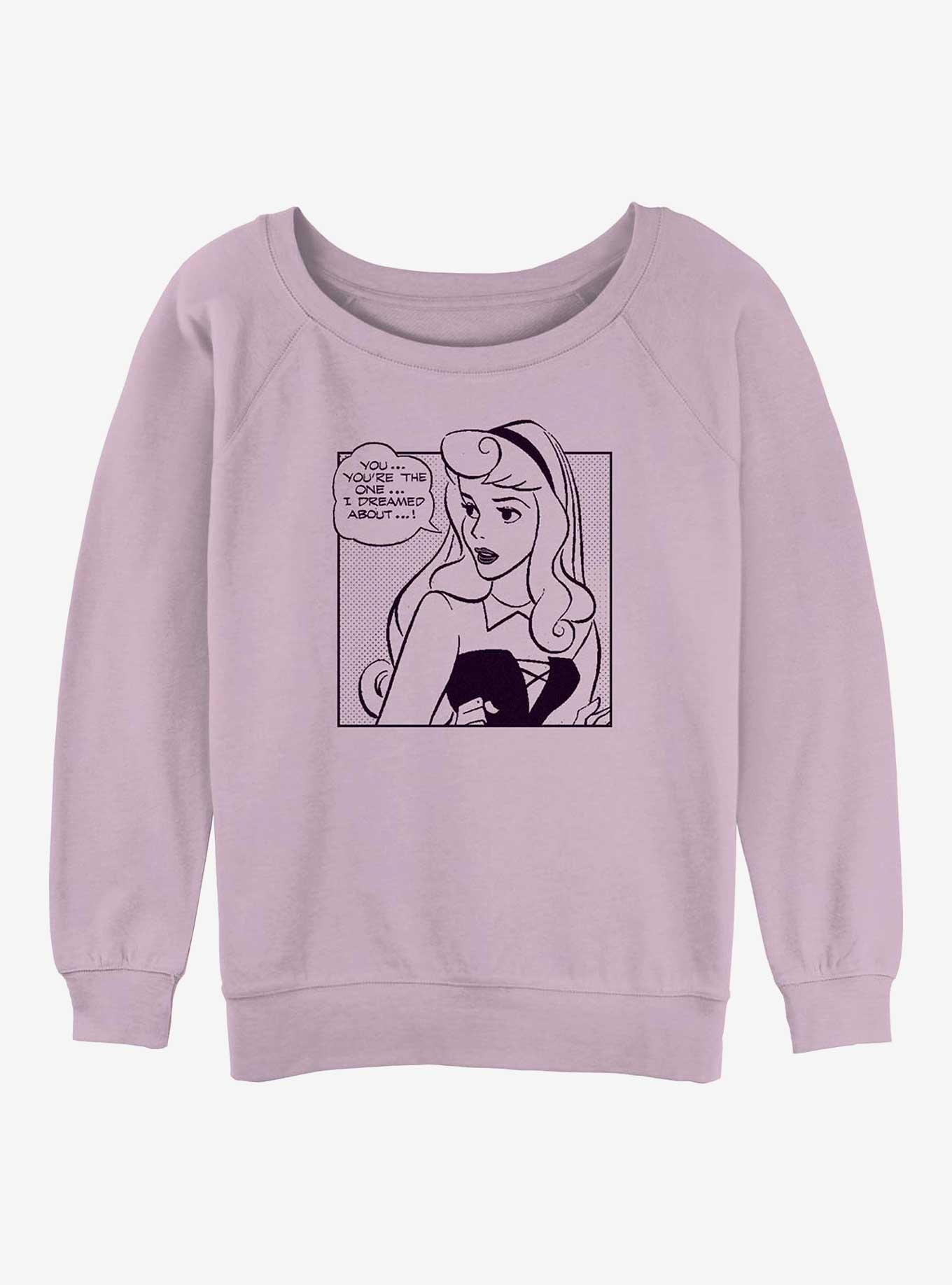 Disney Sleeping Beauty Aurora Comic Girls Slouchy Sweatshirt, , hi-res