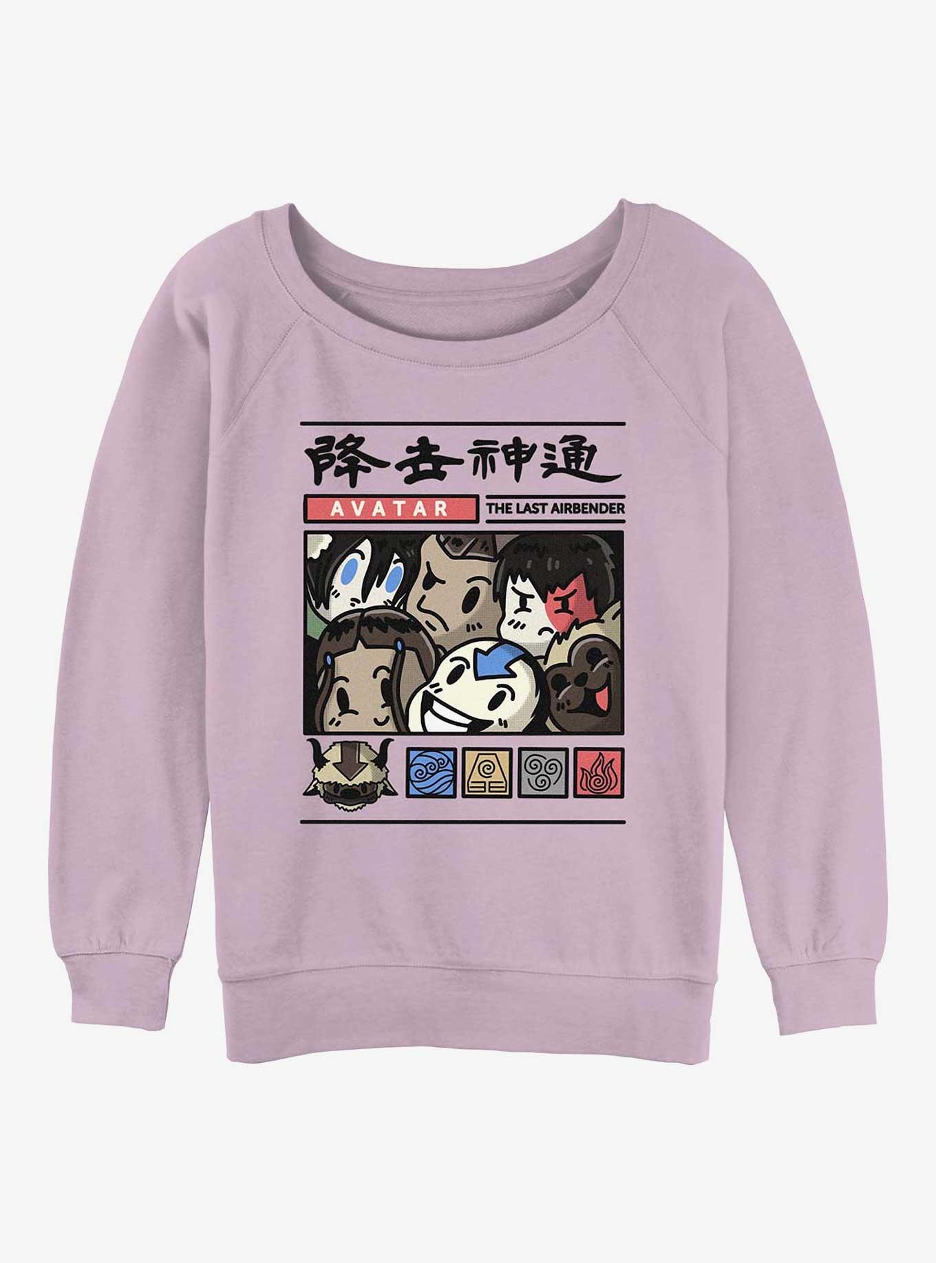 Avatar: The Last Airbender Chibi Gang Girls Slouchy Sweatshirt, , hi-res