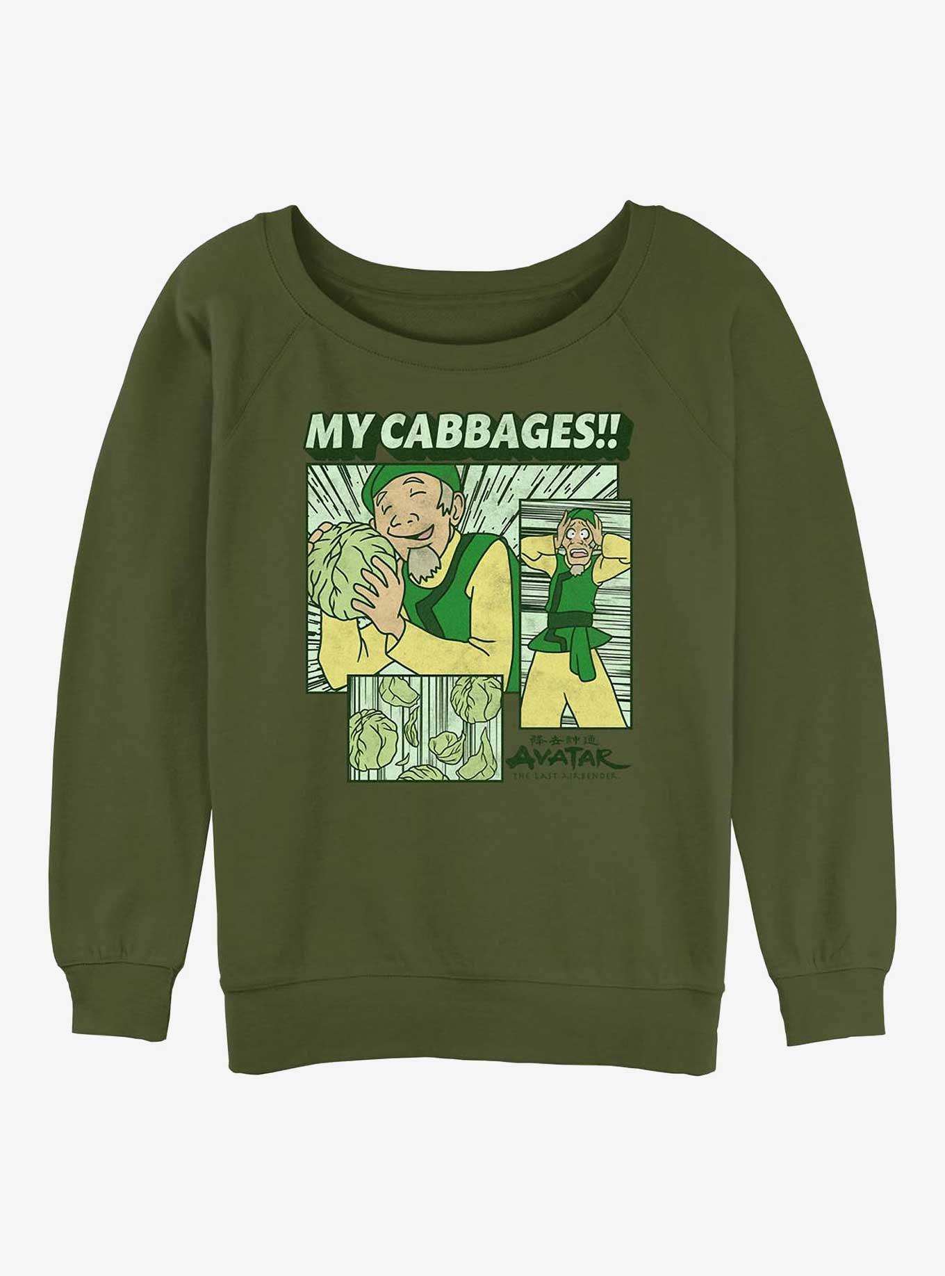 Avatar: The Last Airbender Cabbages Girls Slouchy Sweatshirt, , hi-res