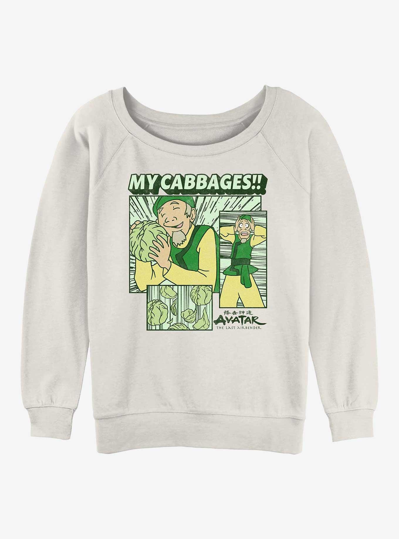 Avatar: The Last Airbender Cabbages Girls Slouchy Sweatshirt, , hi-res