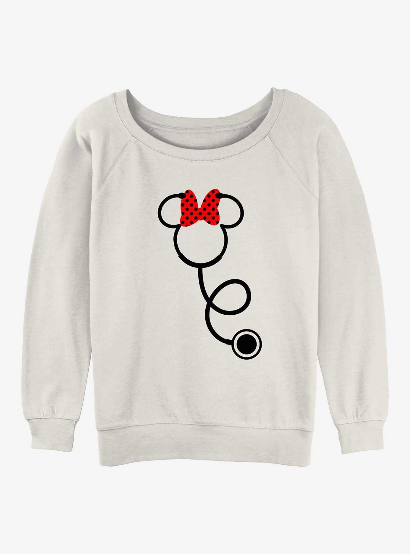 Disney Minnie Mouse Stethoscope Girls Slouchy Sweatshirt, , hi-res