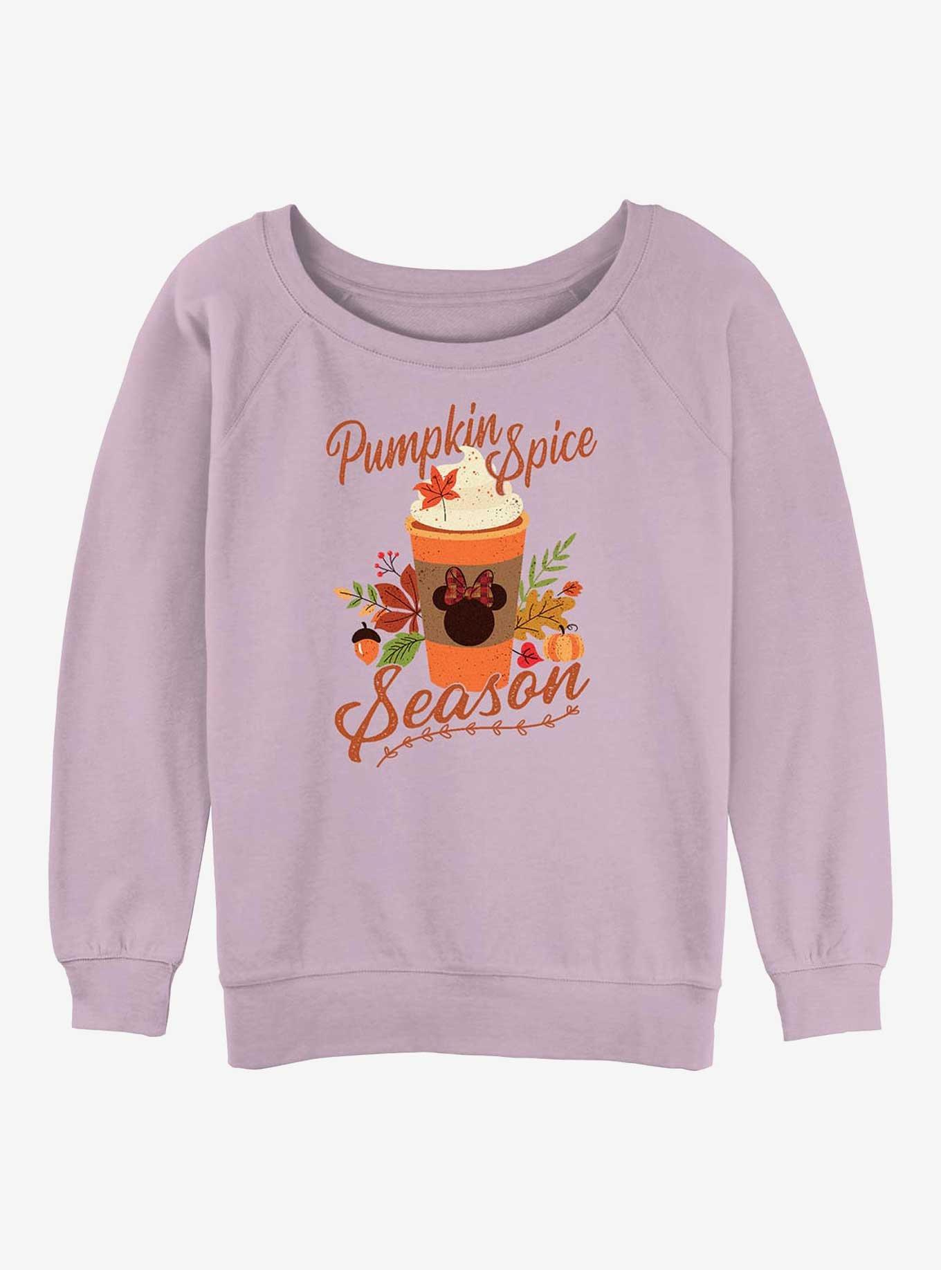 Disney Minnie Mouse Pumpkin Spice Girls Slouchy Sweatshirt, , hi-res