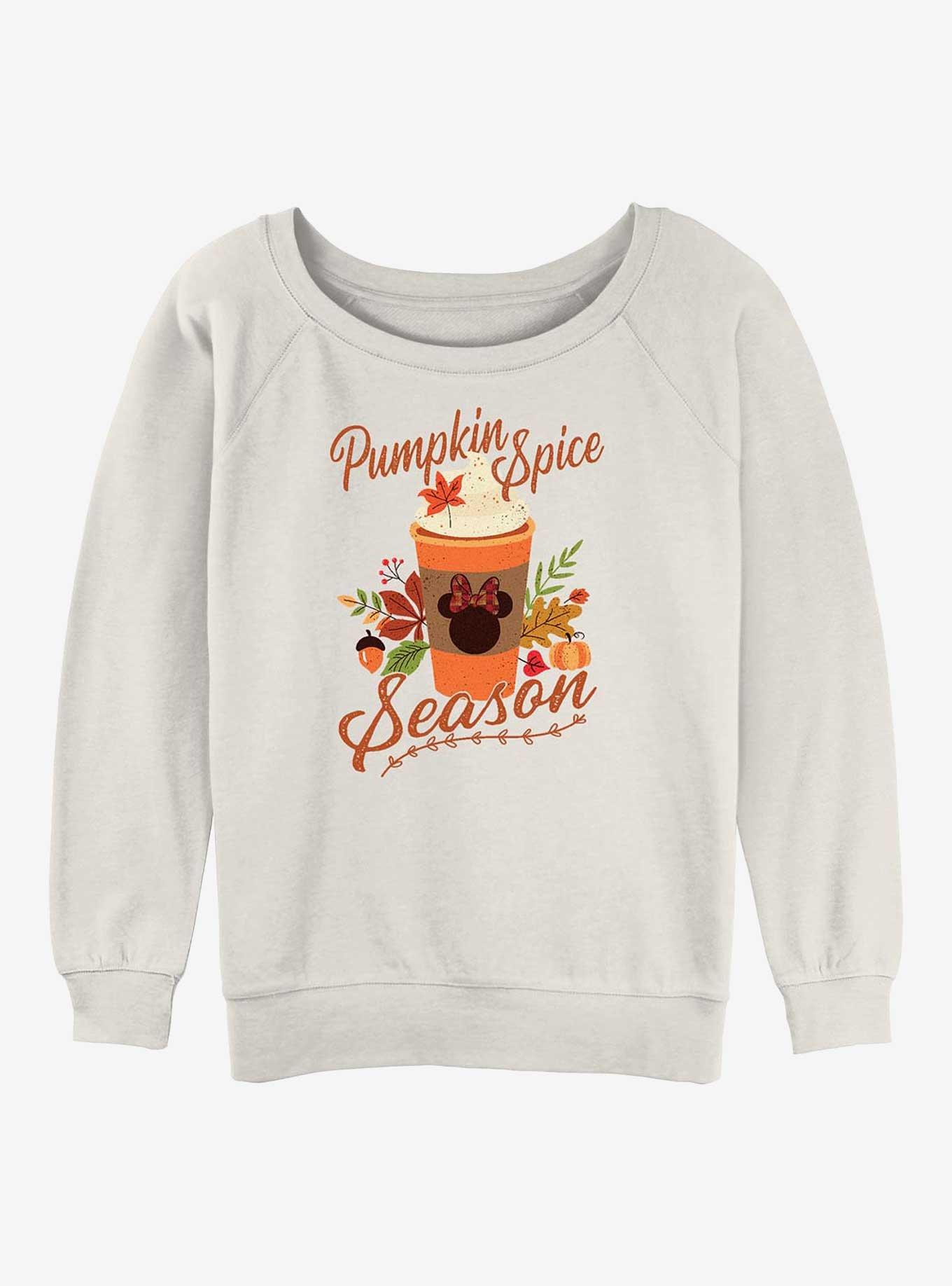 Disney Minnie Mouse Pumpkin Spice Girls Slouchy Sweatshirt, , hi-res