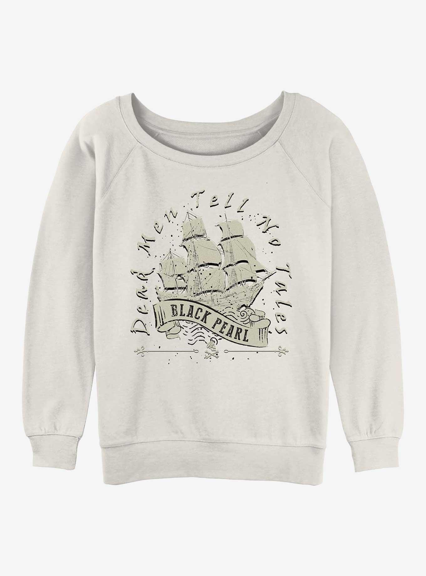 Disney Pirates of the Caribbean Vintage Black Pearl Girls Slouchy Sweatshirt