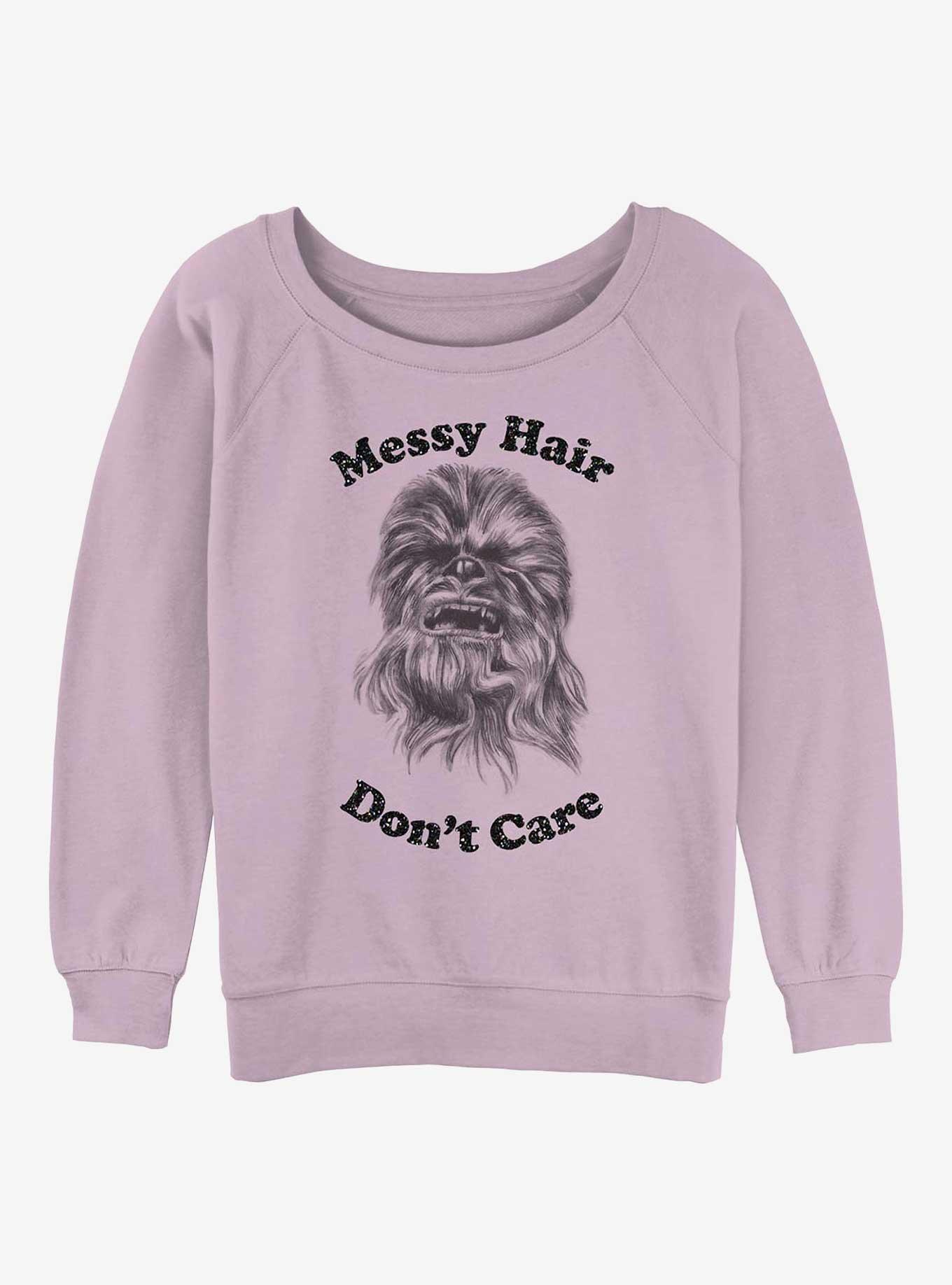 Star Wars Chewie Messing Hair Girls Slouchy Sweatshirt, , hi-res