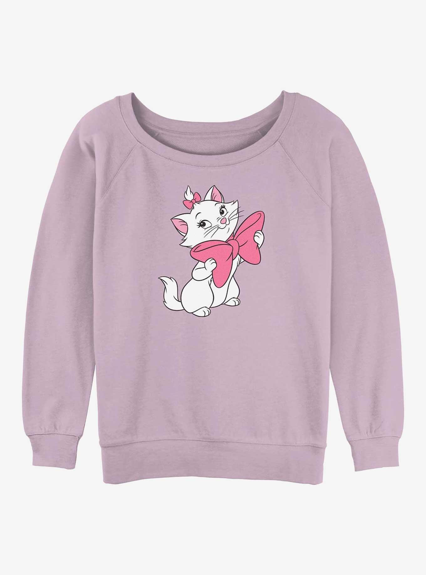Disney The AristoCats Marie Bow Smile Girls Slouchy Sweatshirt, , hi-res