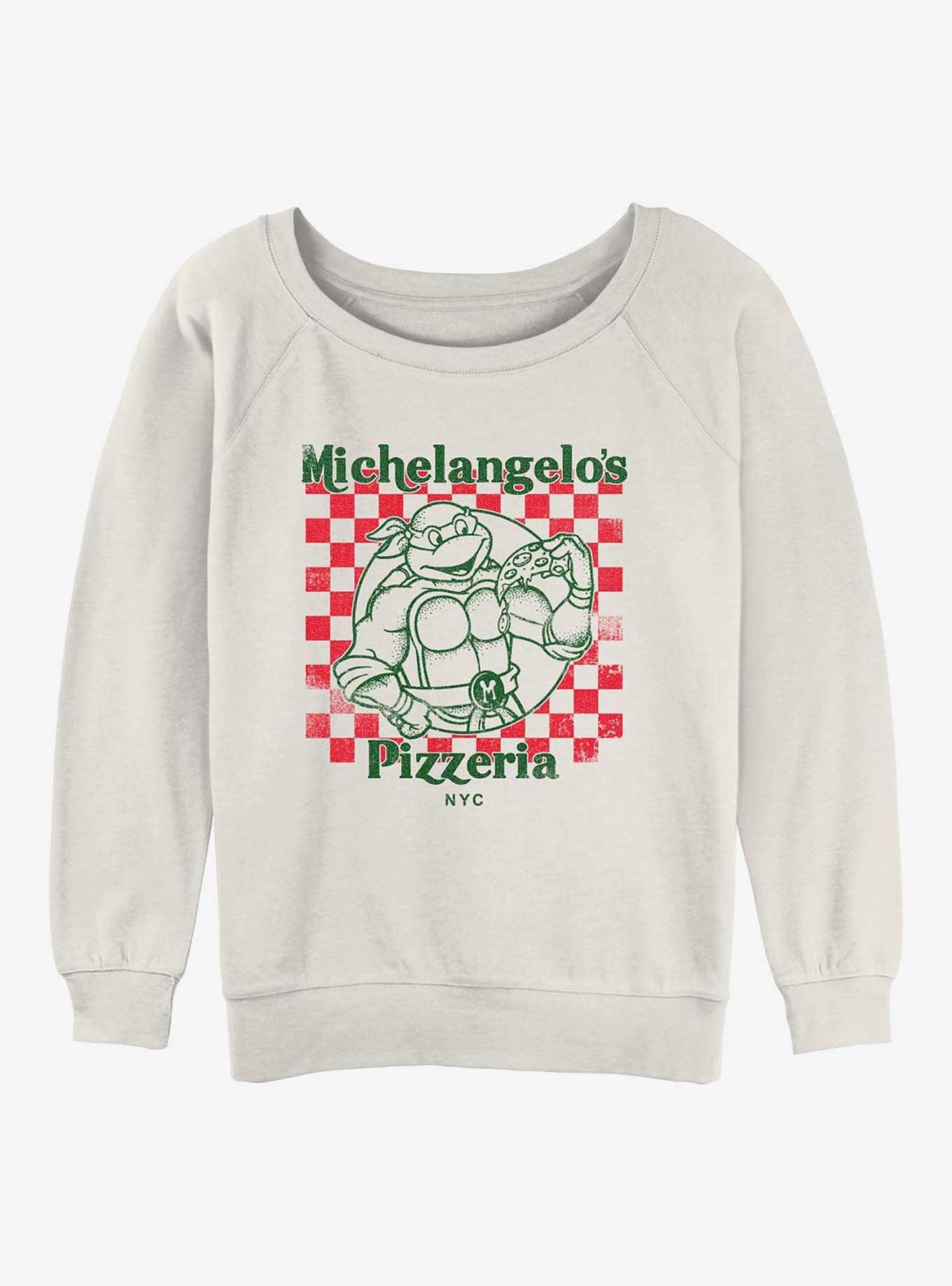 Teenage Mutant Ninja Turtles Mikeys Pizza Girls Slouchy Sweatshirt, , hi-res