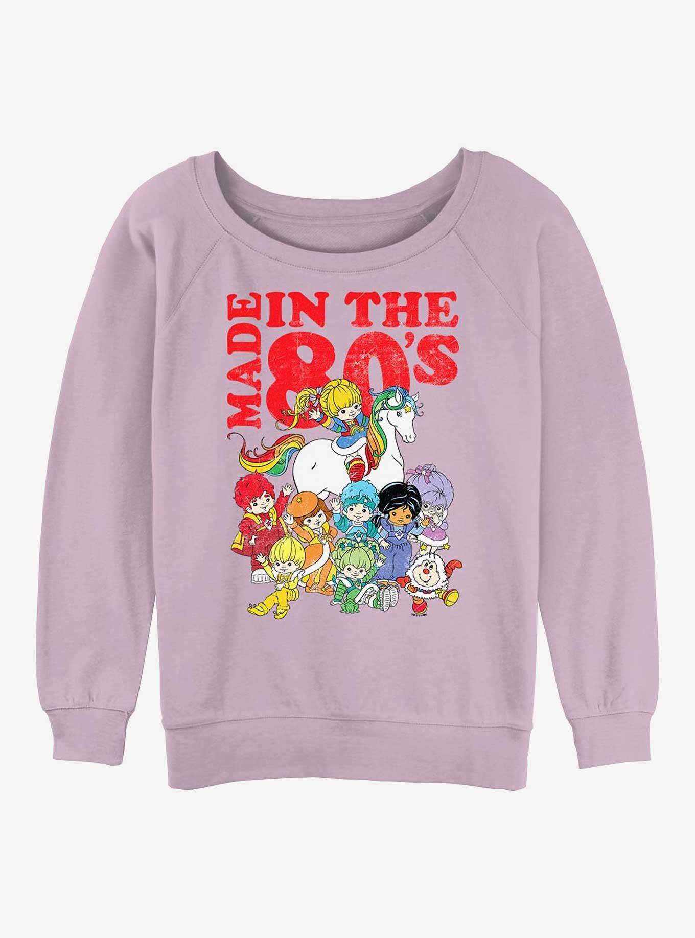 Rainbow Brite Made In The 80s Girls Slouchy Sweatshirt, , hi-res