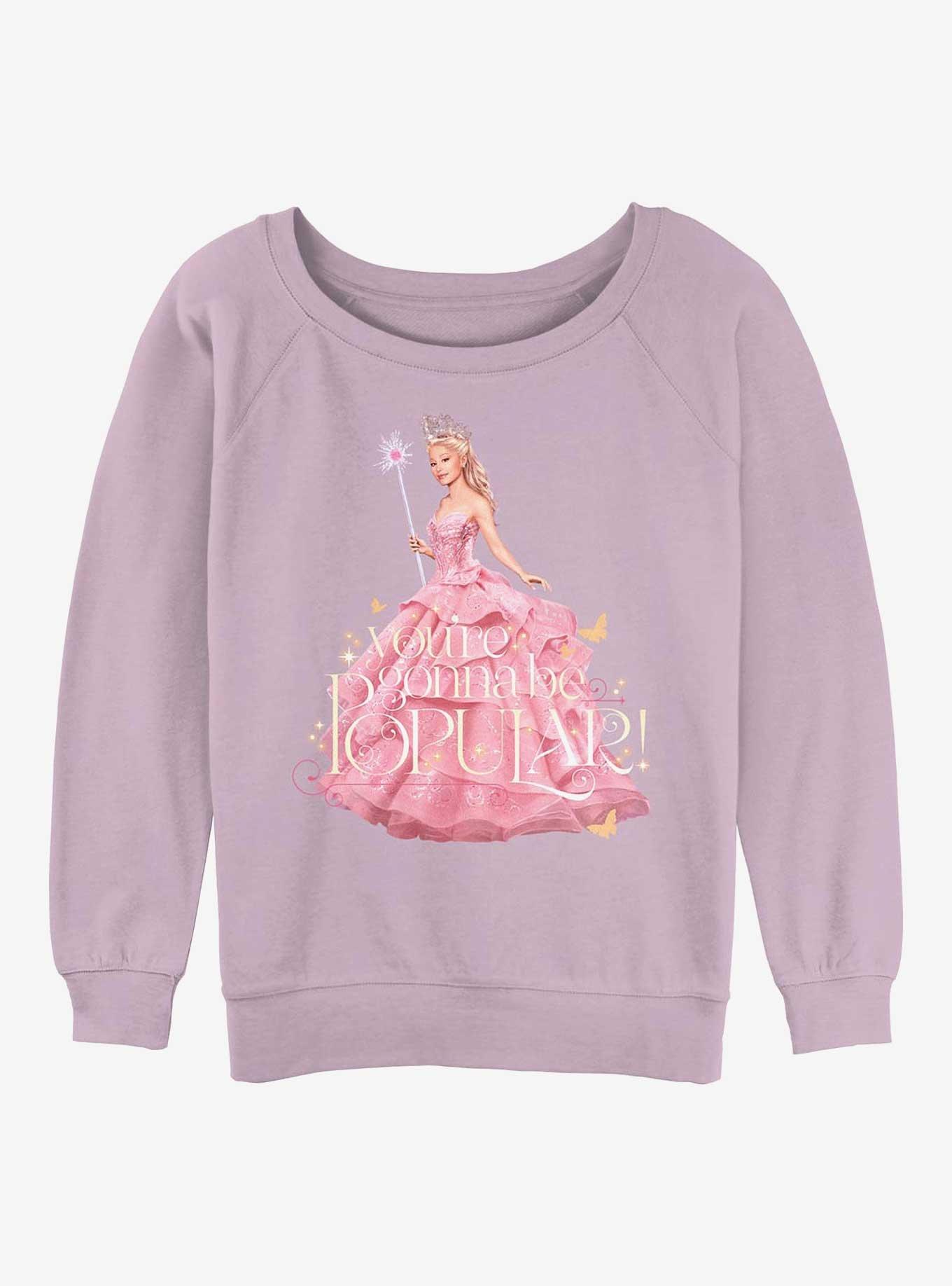 Wicked Glinda Gonna Be Popular Girls Slouchy Sweatshirt, , hi-res
