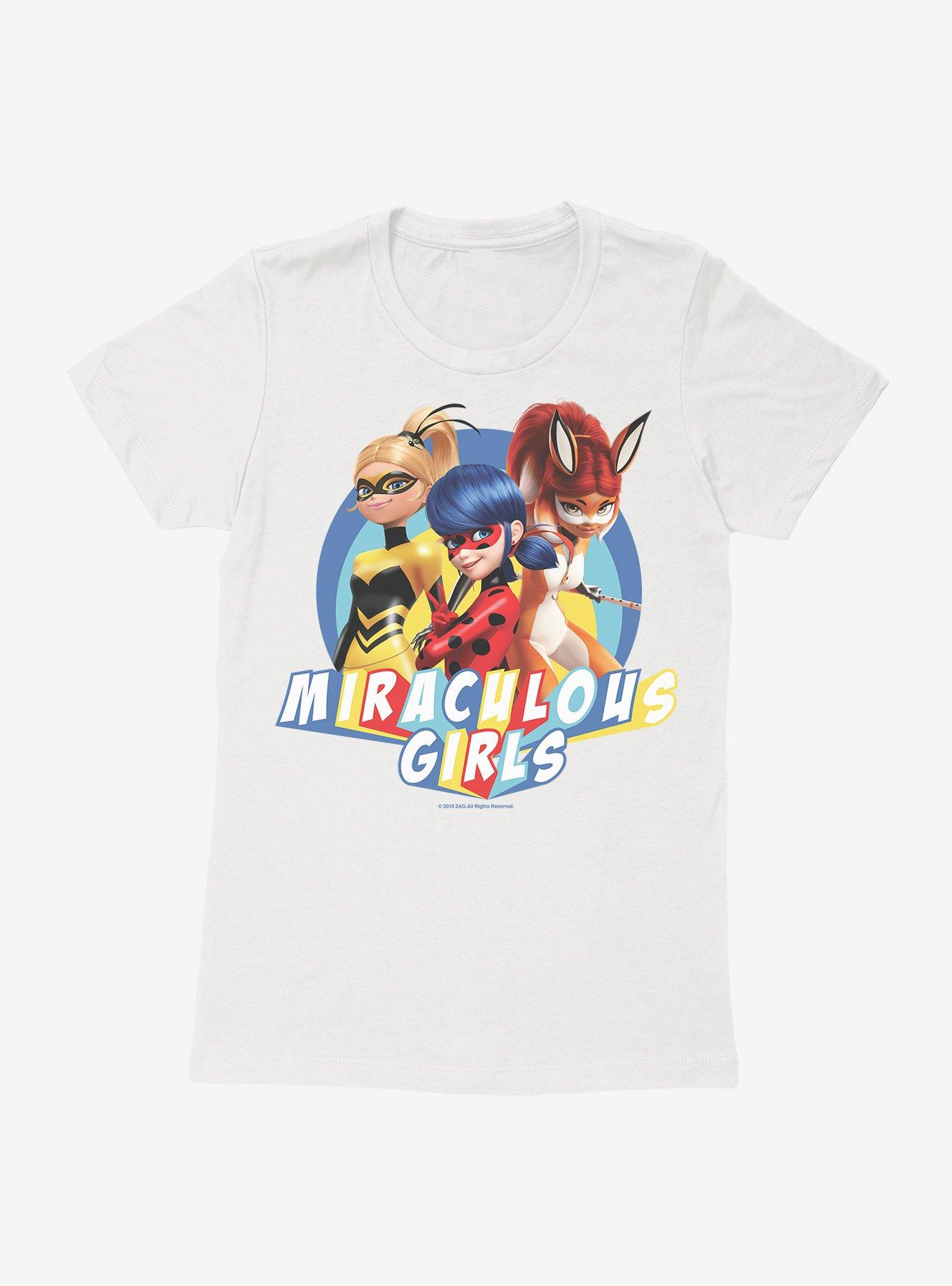 Miraculous: Tales Of Ladybug And Cat Noir Miraculous Trio Womens T-Shirt,Specials : American Fashion Style Bags On Sale