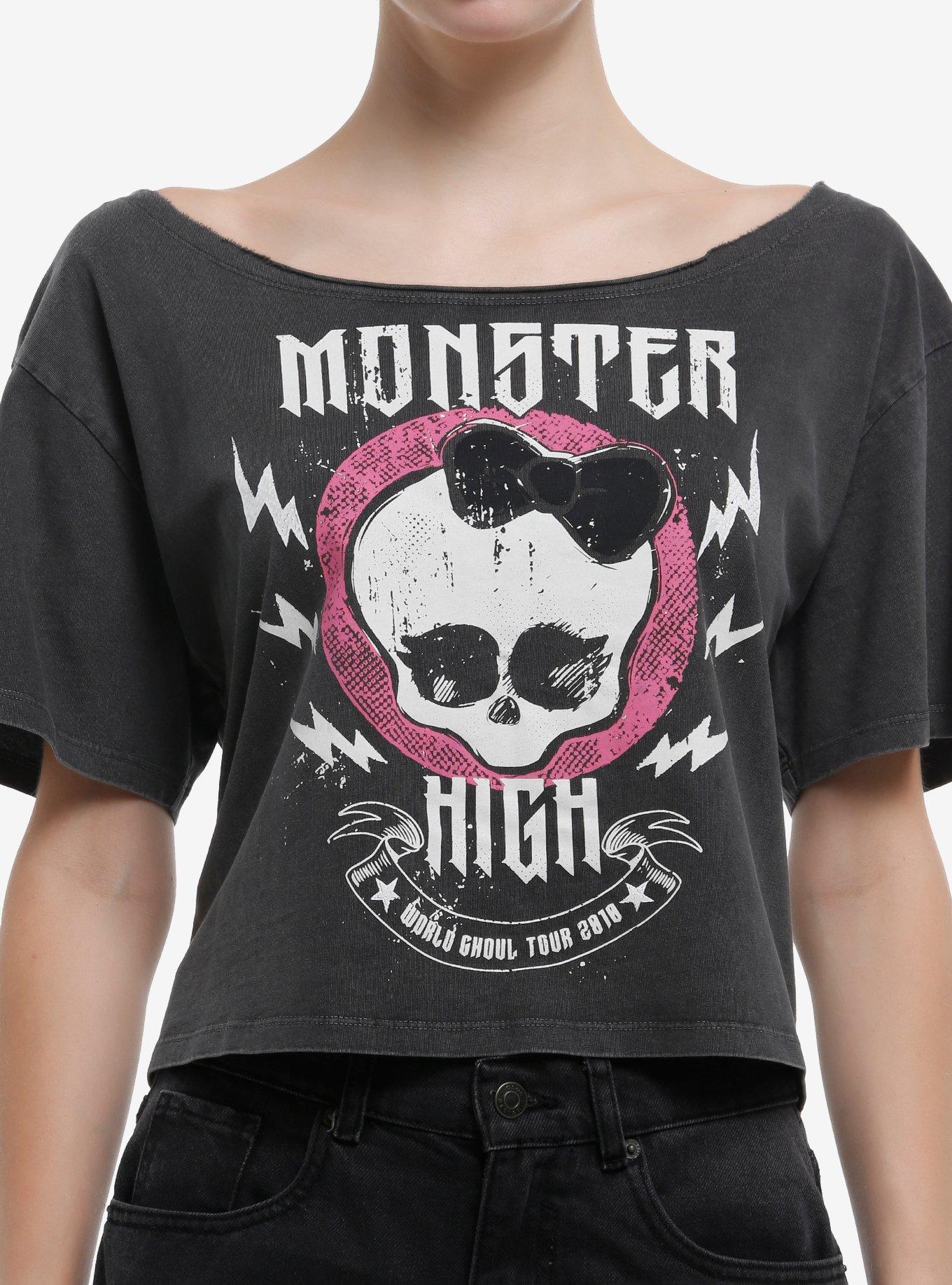 Monster High Skullette Off-The-Shoulder Girls T-Shirt, , hi-res