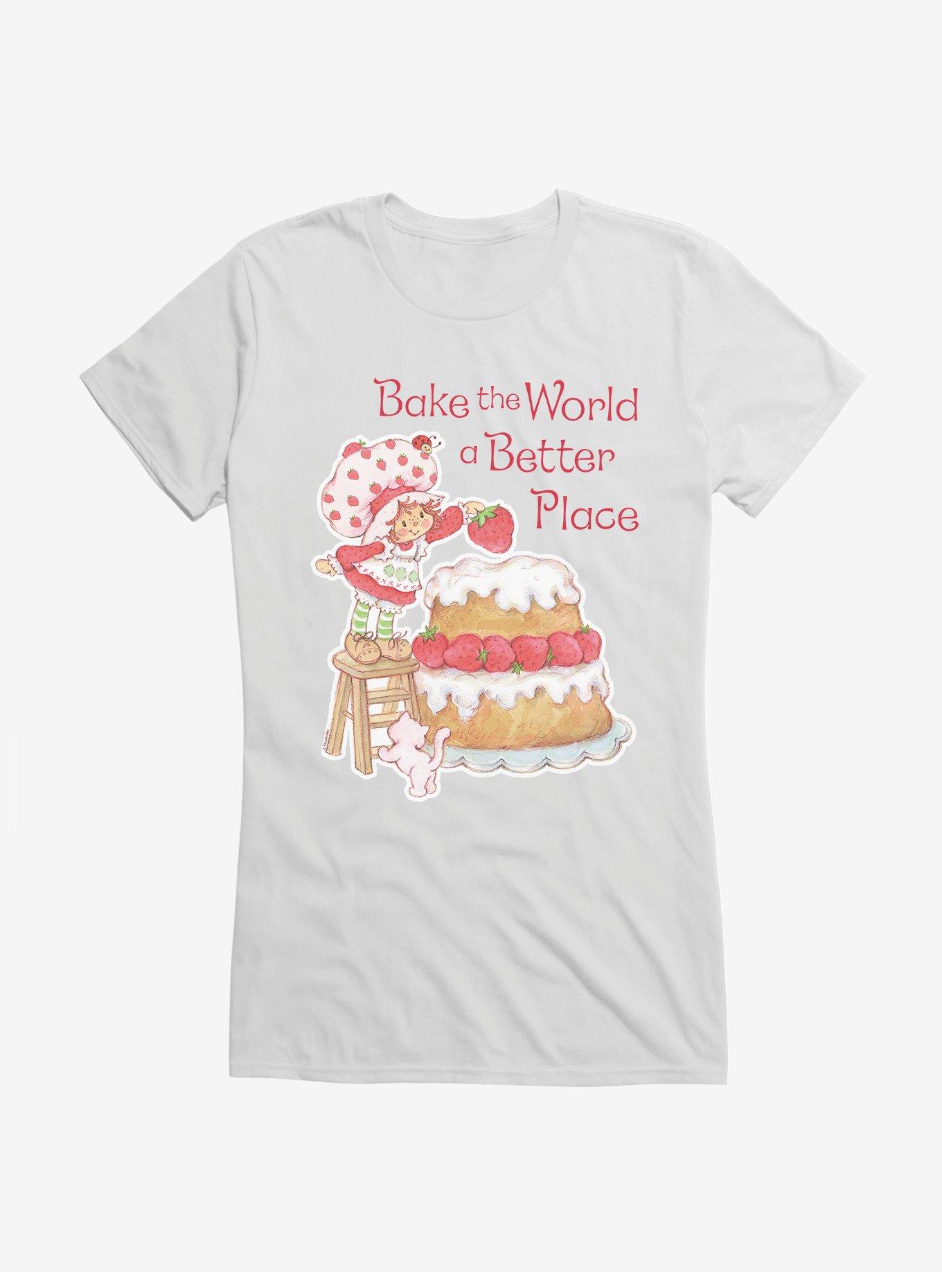 Strawberry Shortcake Bake The World A Better Place Girls T-Shirt, , hi-res