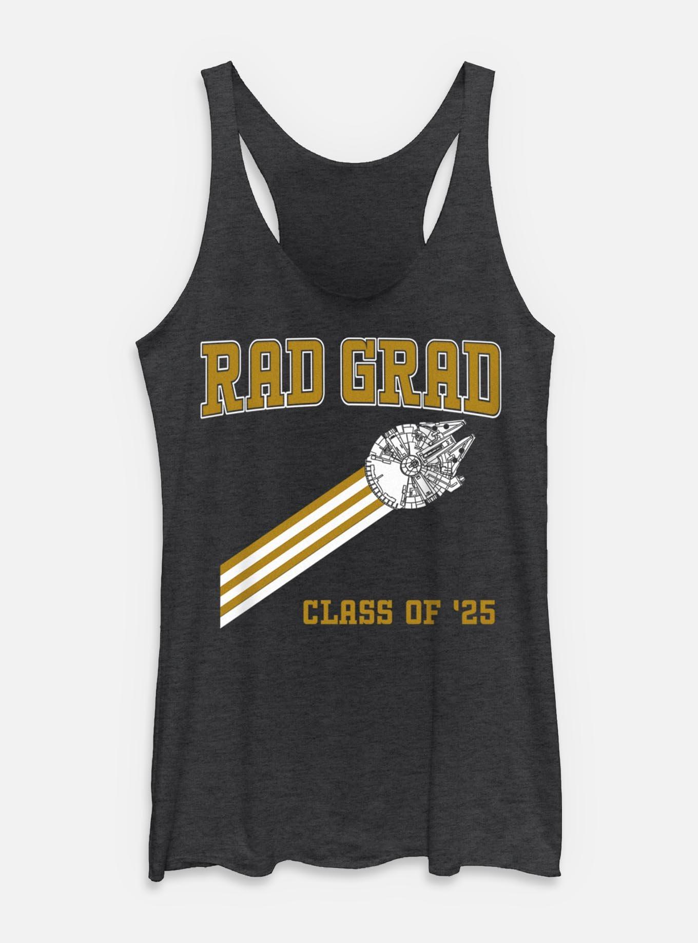 Star Wars Rad Grad Millennium Falcon Class of 25 Womens Tank Top, BLK HTR, hi-res