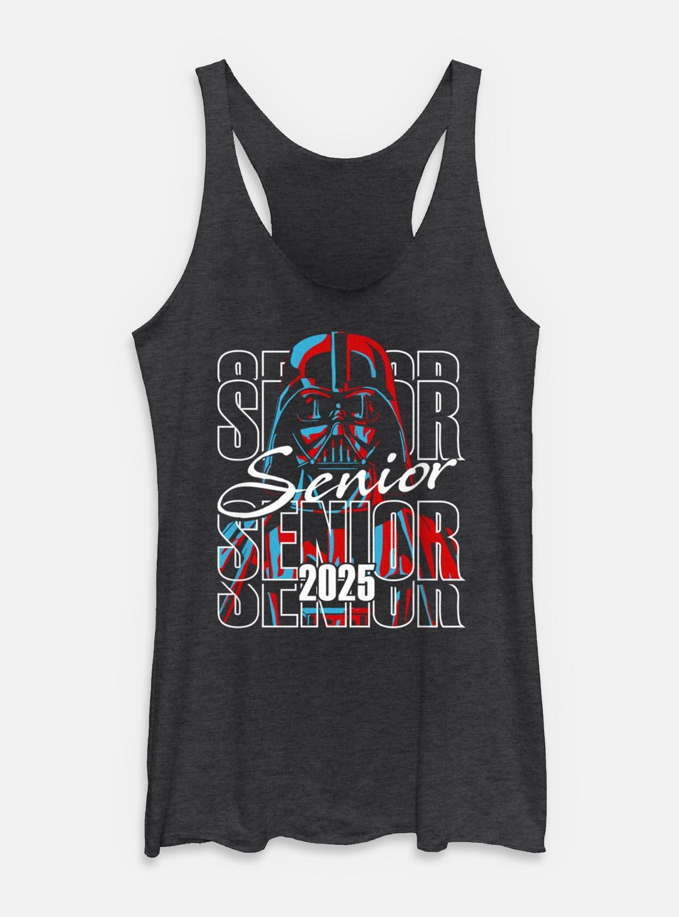 Star Wars Senior 2025 Grad Darth Vader Womens Tank Top, BLK HTR, hi-res