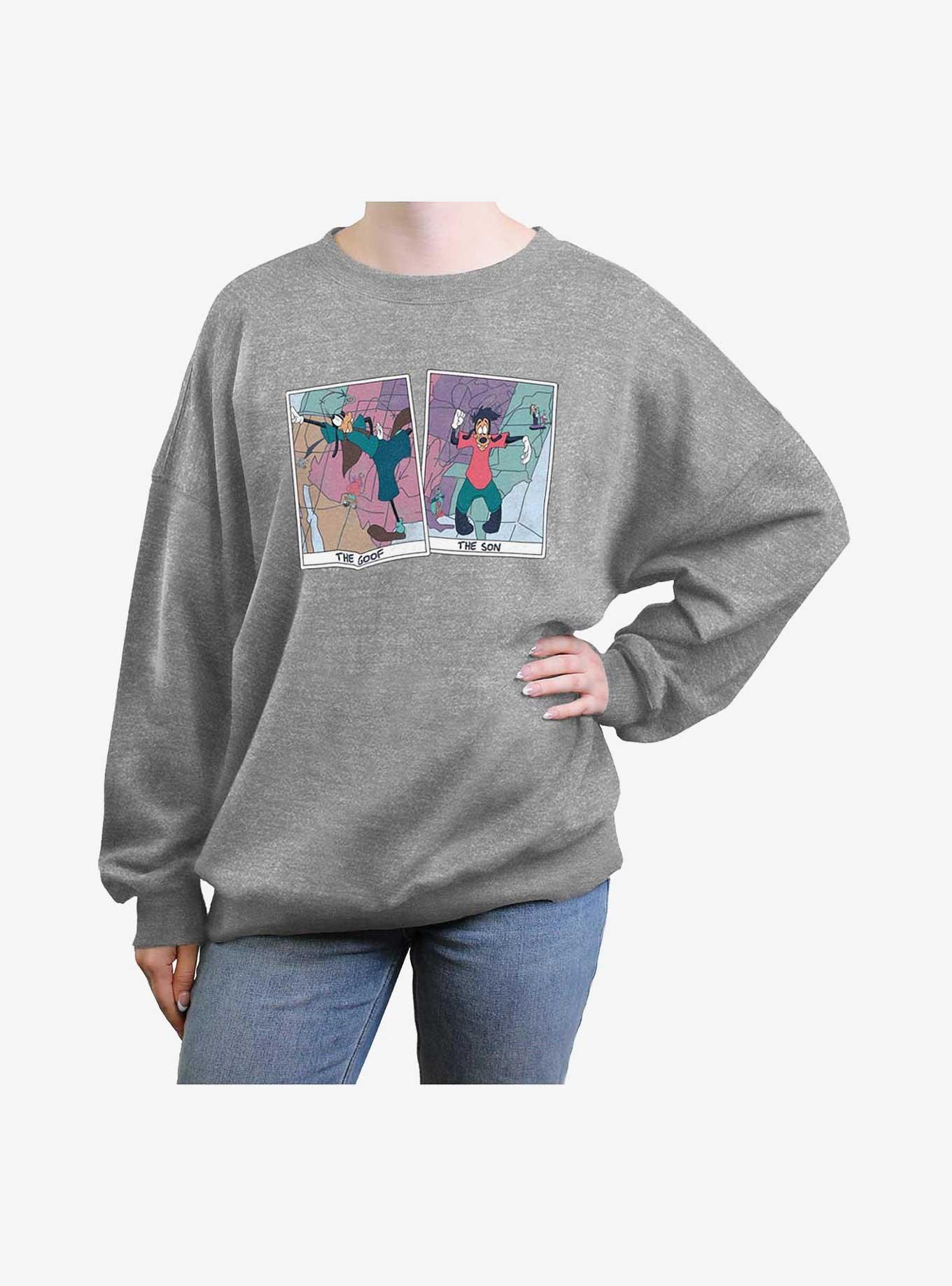 Disney A Goofy Movie The Goof & The Son Girls Oversized Sweatshirt, , hi-res