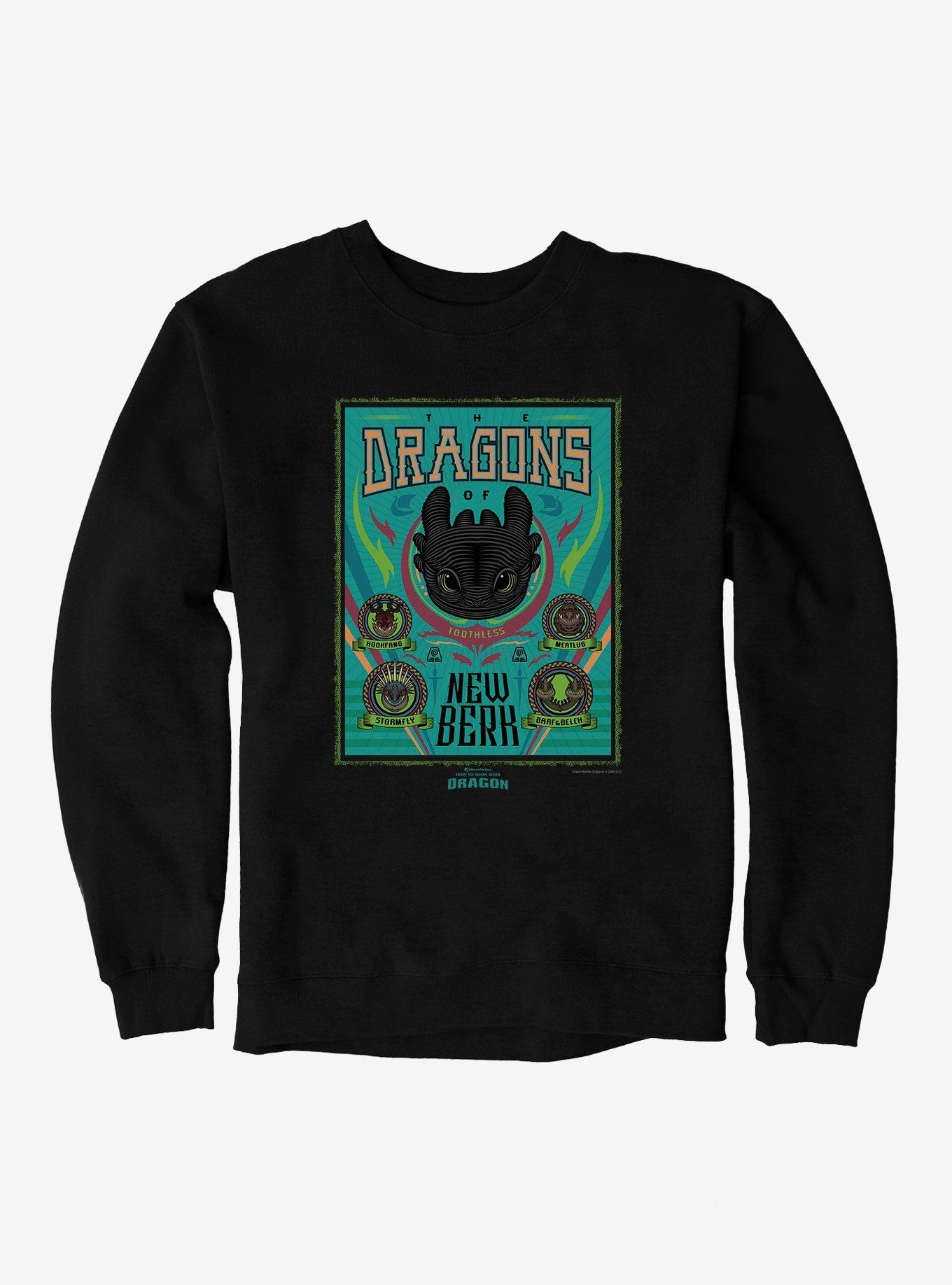 How To Train Your Dragon New Berk Dragons Sweatshirt, , hi-res