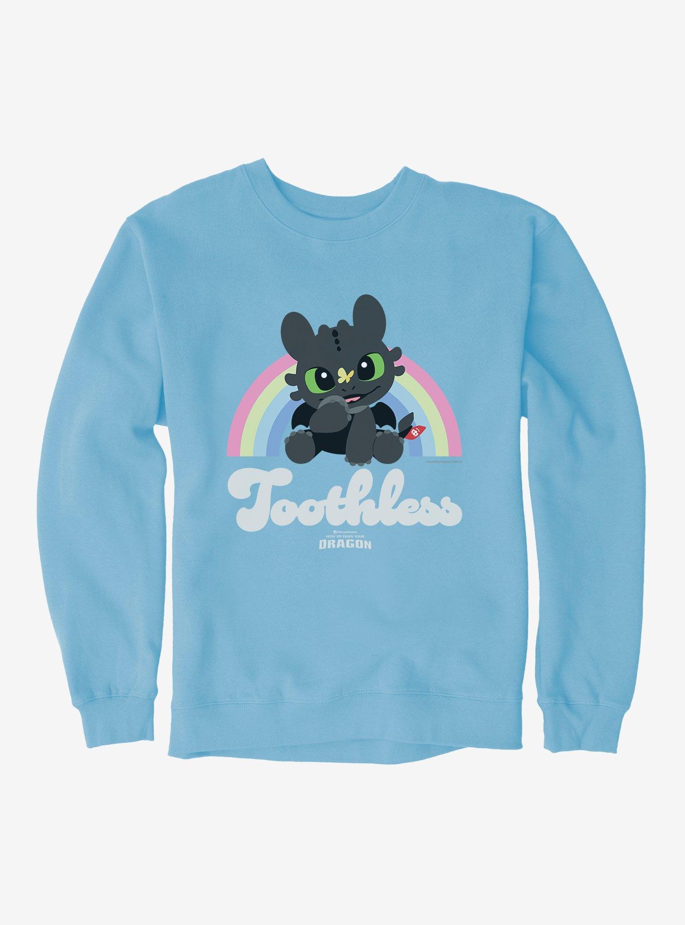 How To Train Your Dragon Toothless Rainbow Sweatshirt, , hi-res