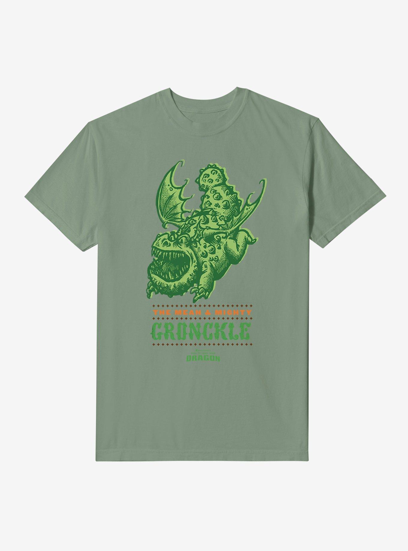 COMFORTCOLORS How To Train Your Dragon Mean & Mighty Gronckle Garment Dye T-Shirt
