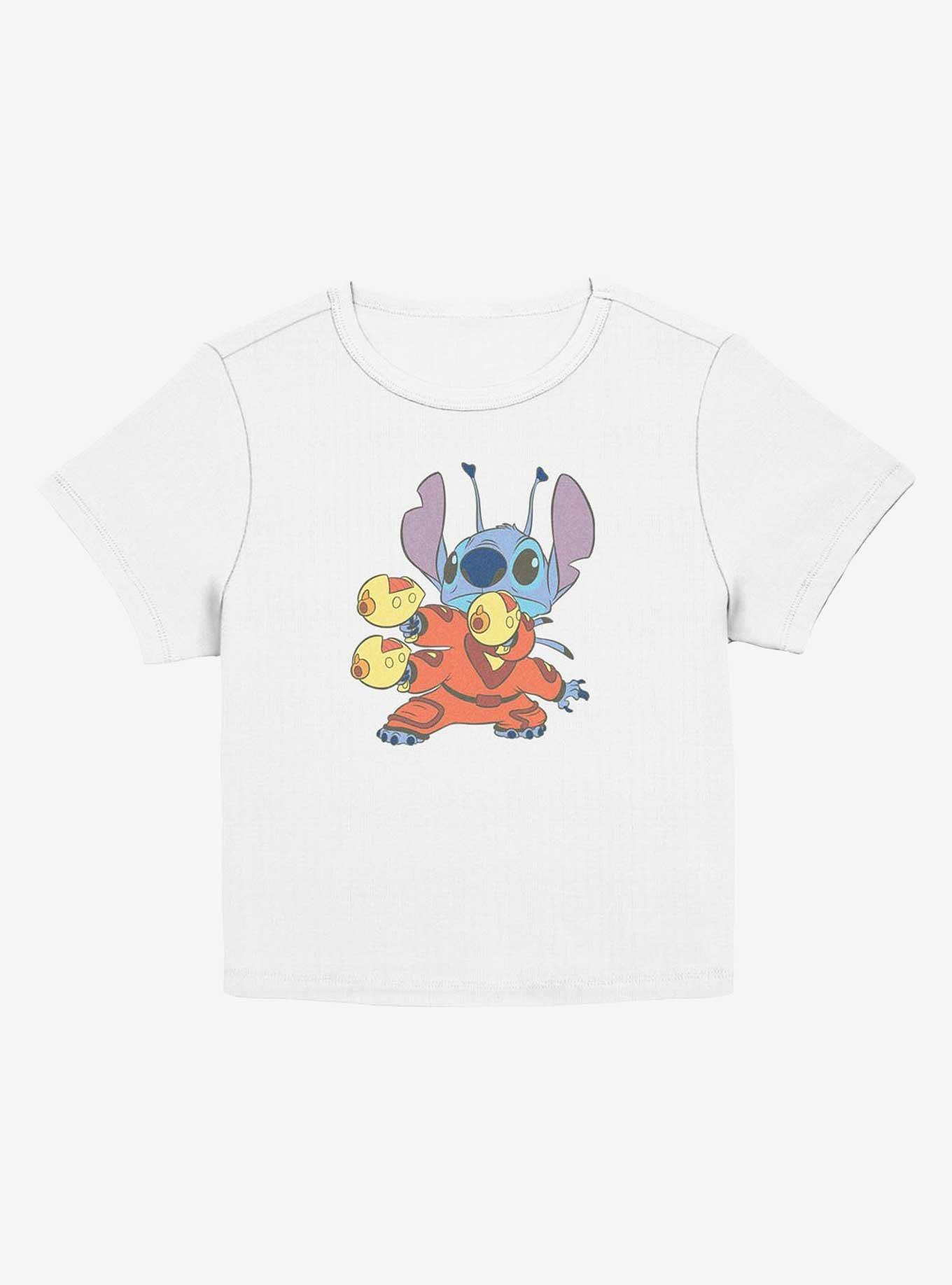 Disney Lilo & Stitch Gun Pose Girls Baby T-Shirt, EGRET, hi-res