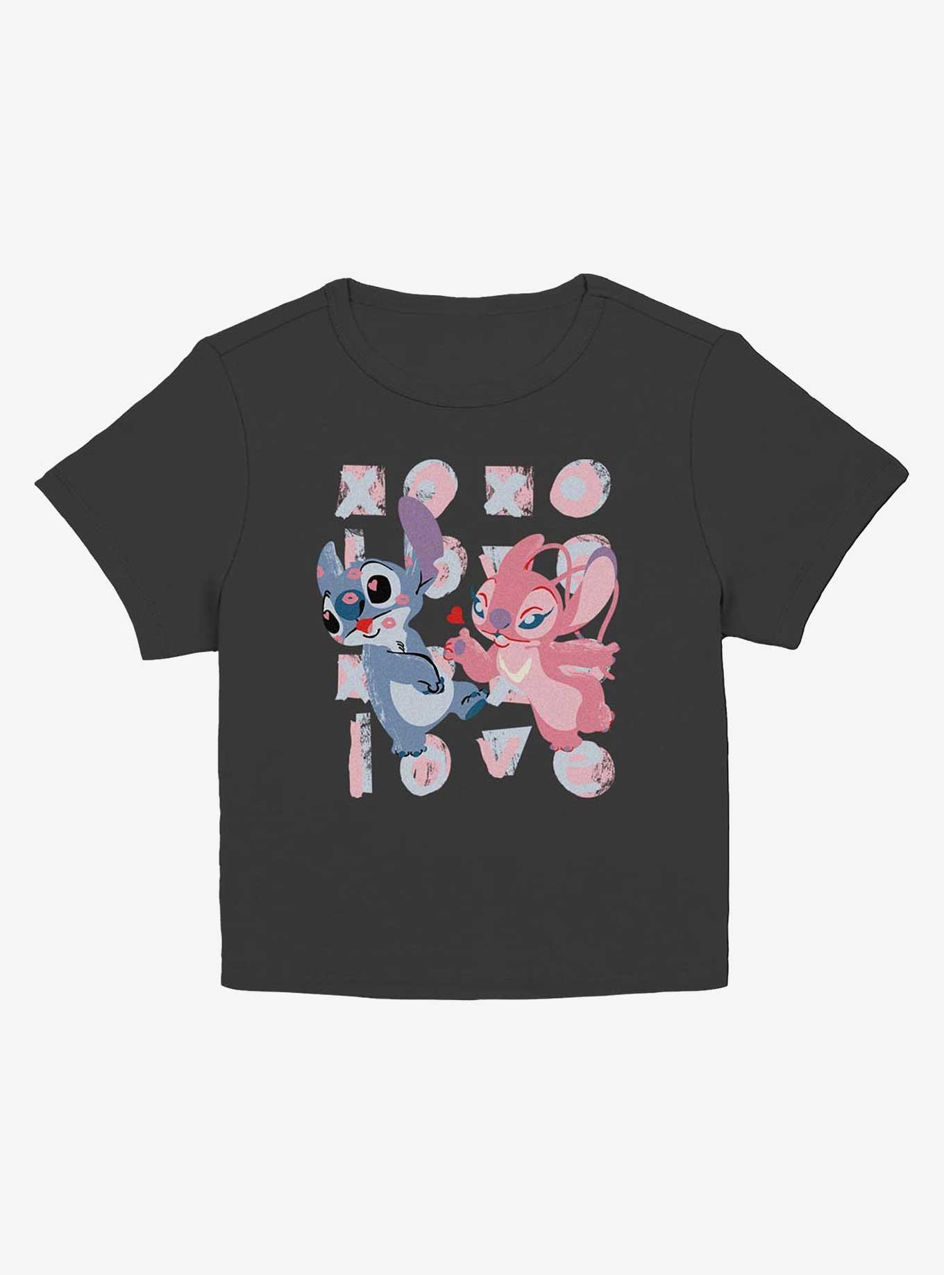 Disney Lilo & Stitch Angel And Stitch Kisses Girls Baby T-Shirt, , hi-res