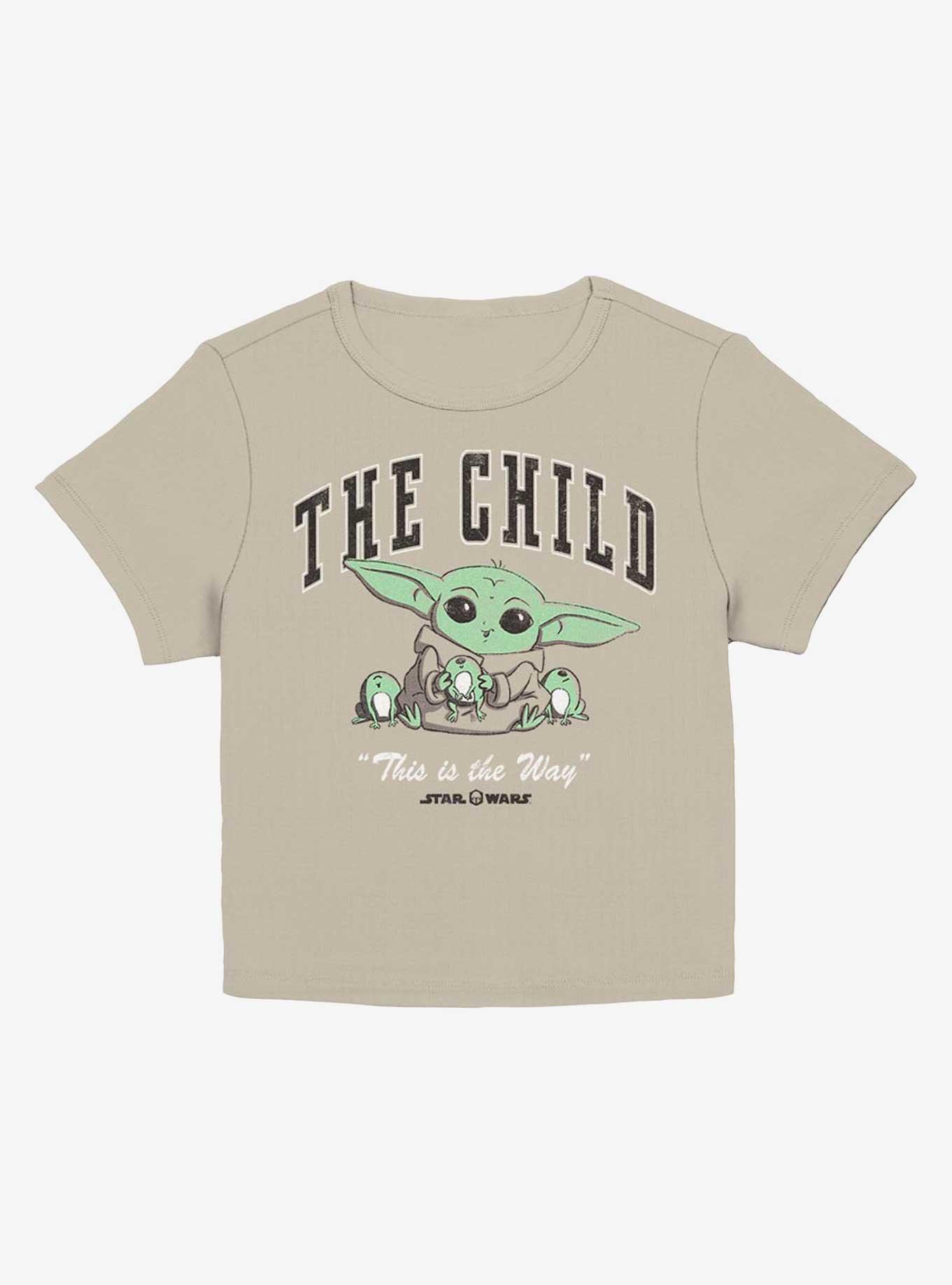 Star Wars The Mandalorian Collegiate Child Girls Baby T-Shirt, PLAZTAUPE, hi-res