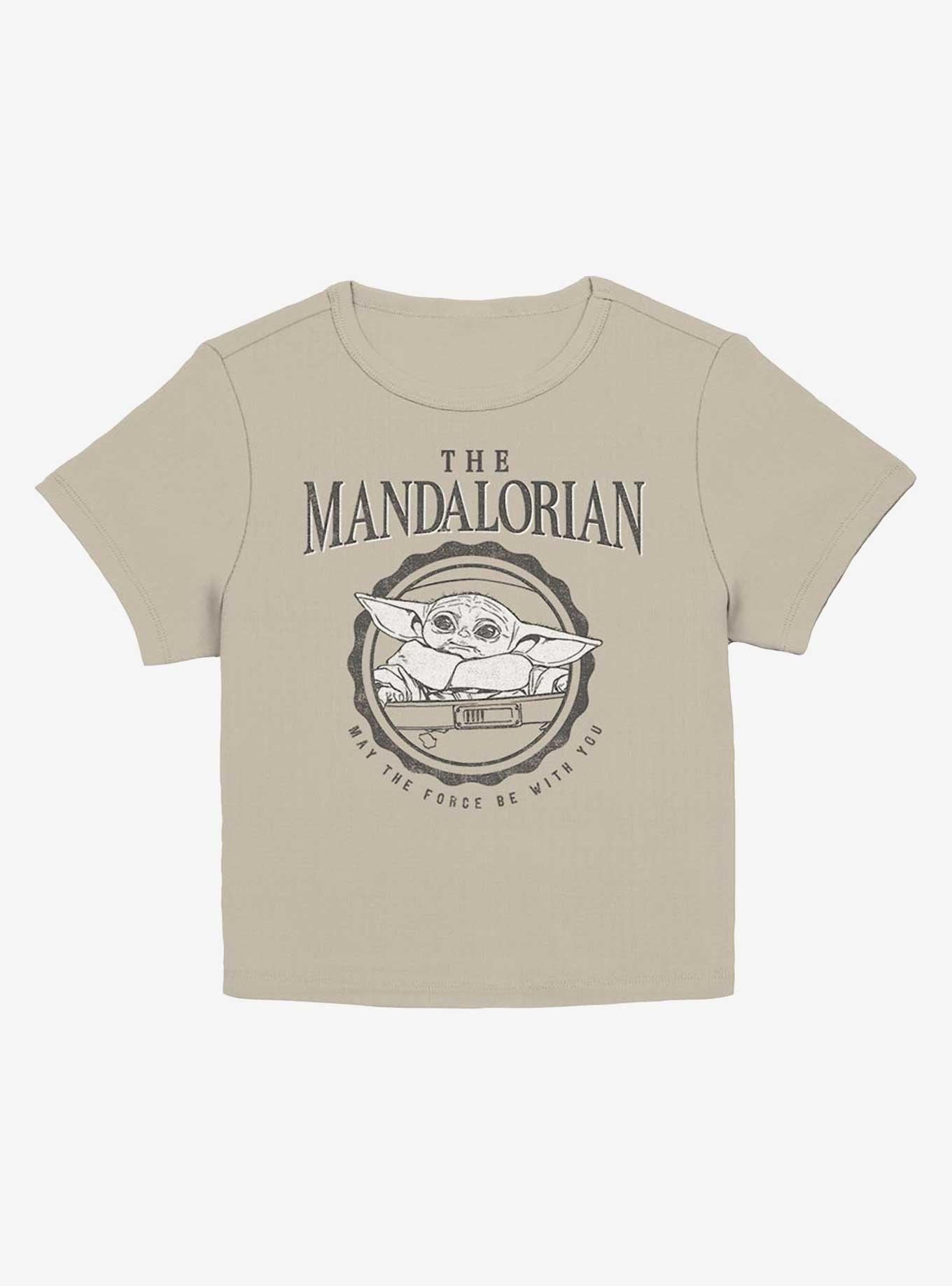 Star Wars The Mandalorian Collegiate The Child Girls Baby T-Shirt, PLAZTAUPE, hi-res