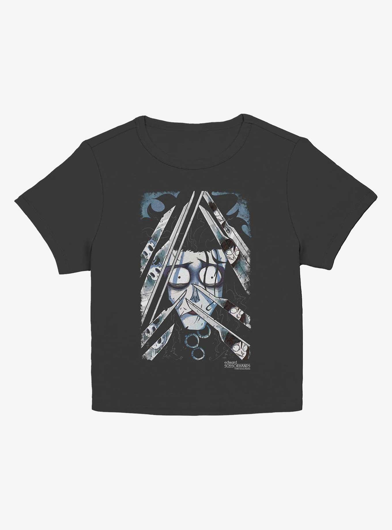 Edward Scissorhands Comic Closeup Girls Baby T-Shirt, , hi-res