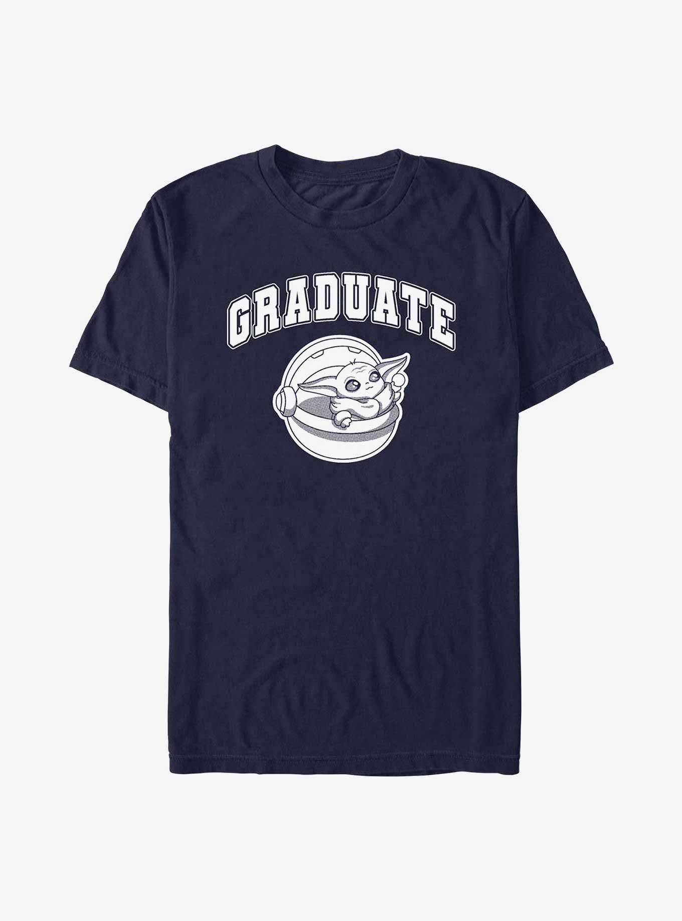 Star Wars The Mandalorian Graduate Grogu T-Shirt, NAVY, hi-res