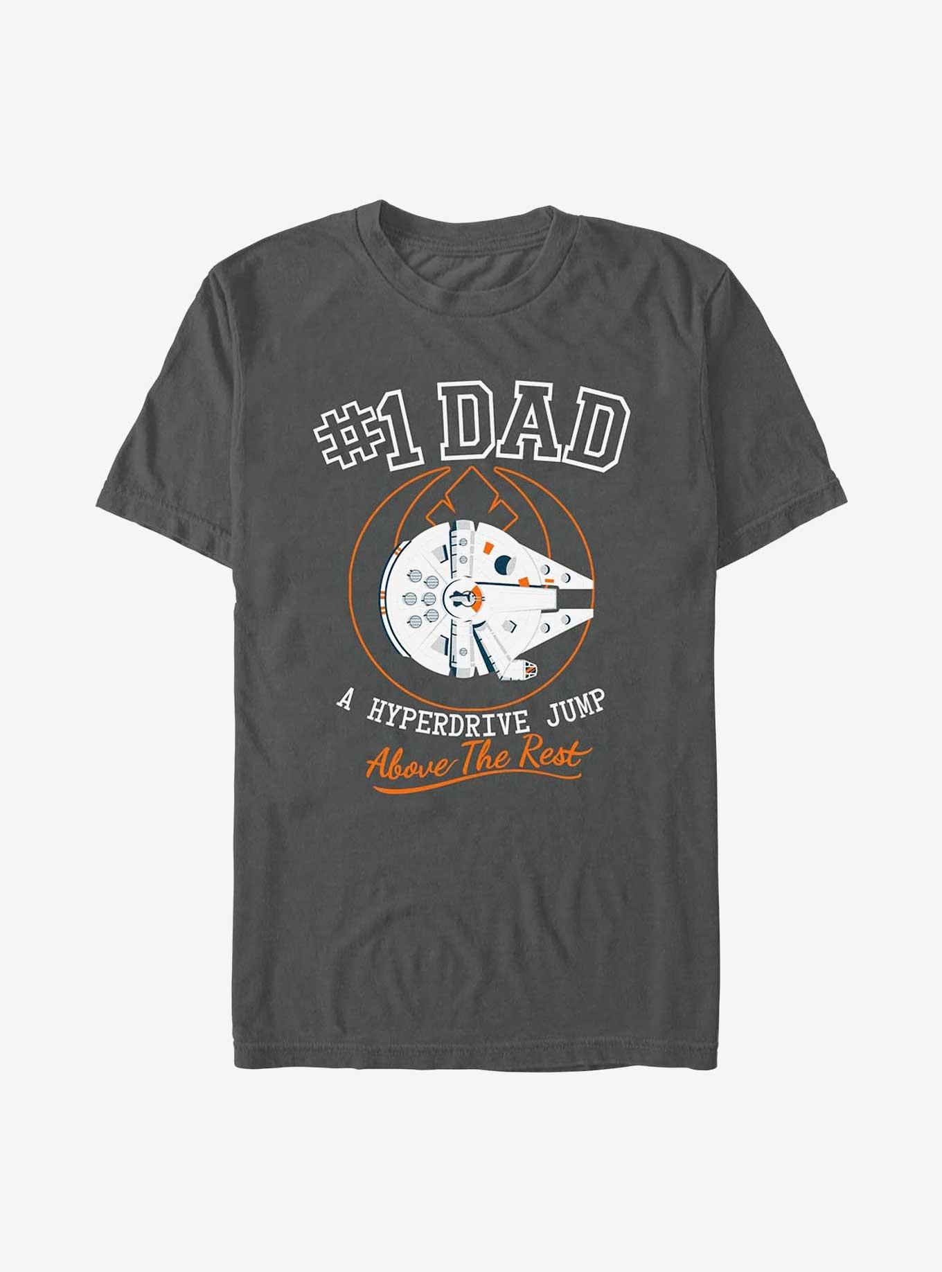 Star Wars Falcon Number One Dad Garment Dye T-Shirt, GRAPHITE, hi-res