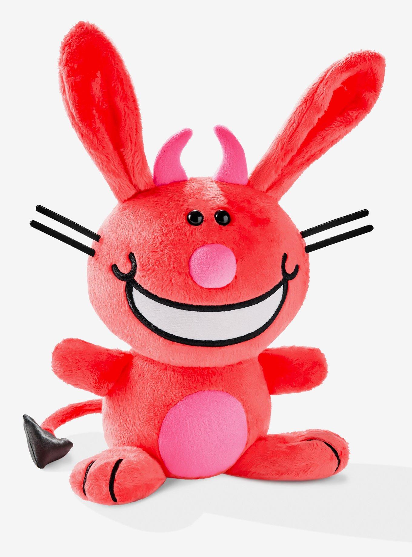 Happy Bunny ぬいぐるみ 赤 It's Happy Bunny Devil Plush | Hot Topic