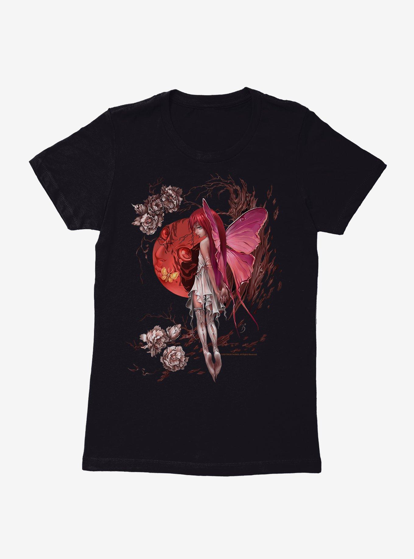 Fairies By Trick Red Moon Fairy Womens T-Shirt, , hi-res