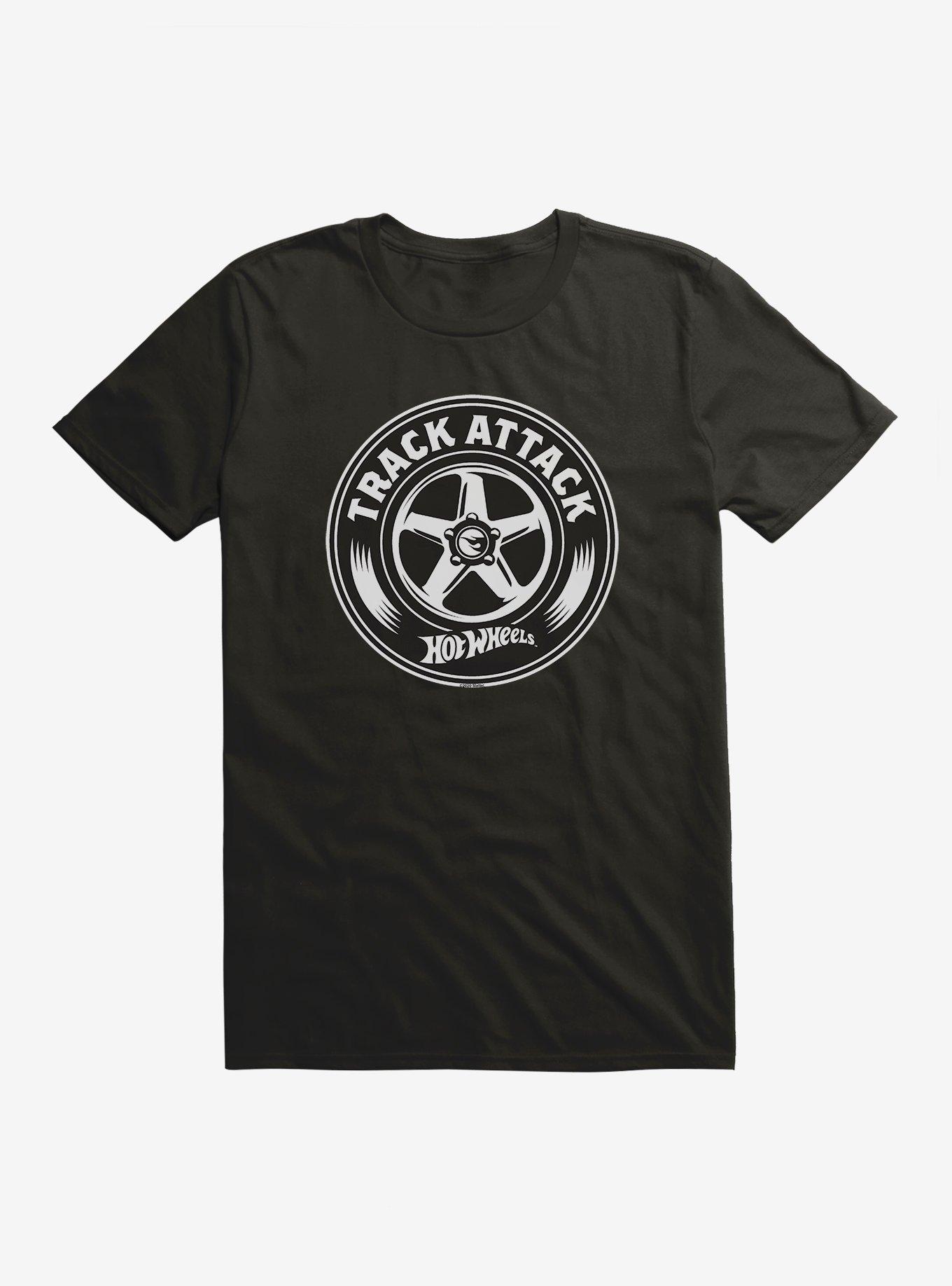 Hot Wheels Track Attack Tire Icon T-Shirt,Specials : American Fashion Style Bags On Sale