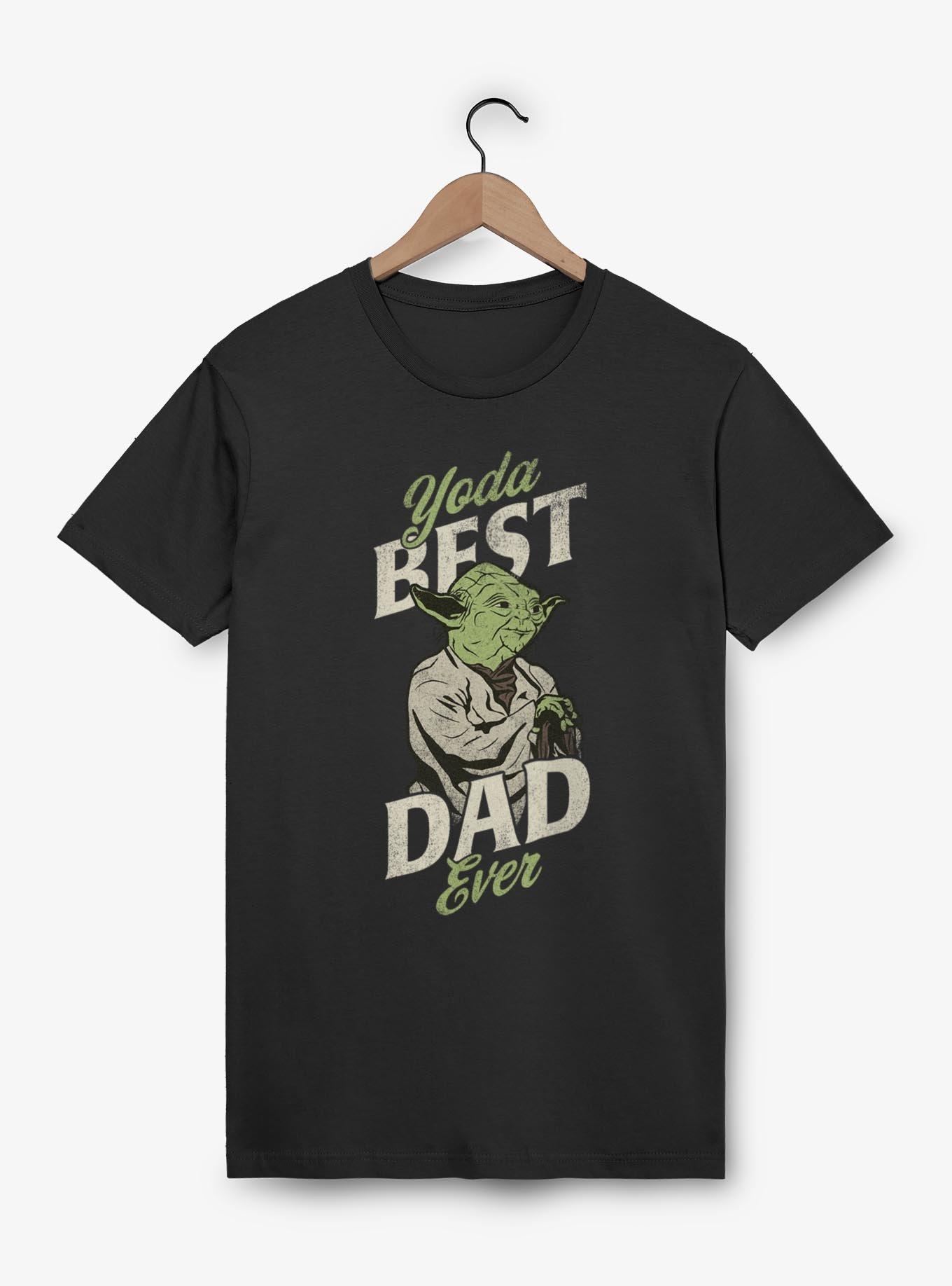 Star Wars Yoda Best Dad Ever T-Shirt, BLACK, hi-res