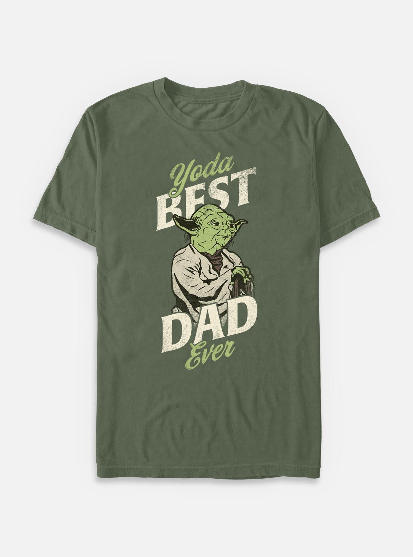 Star Wars Yoda Best Dad Ever Garment Dye T-Shirt, HEMP, hi-res