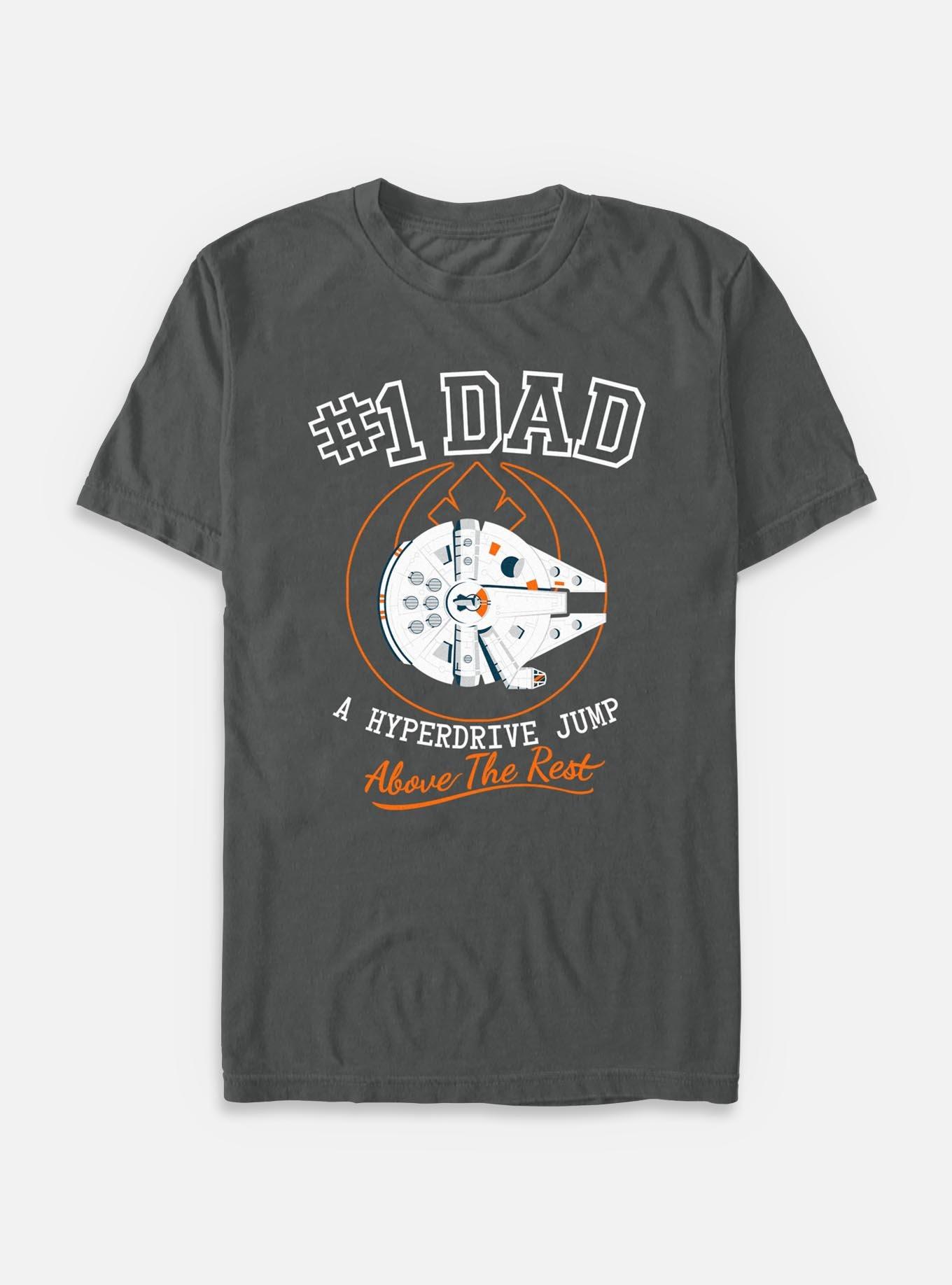 Star Wars Number 1 Dad Above The Rest Garment Dye T-Shirt, GRAPHITE, hi-res