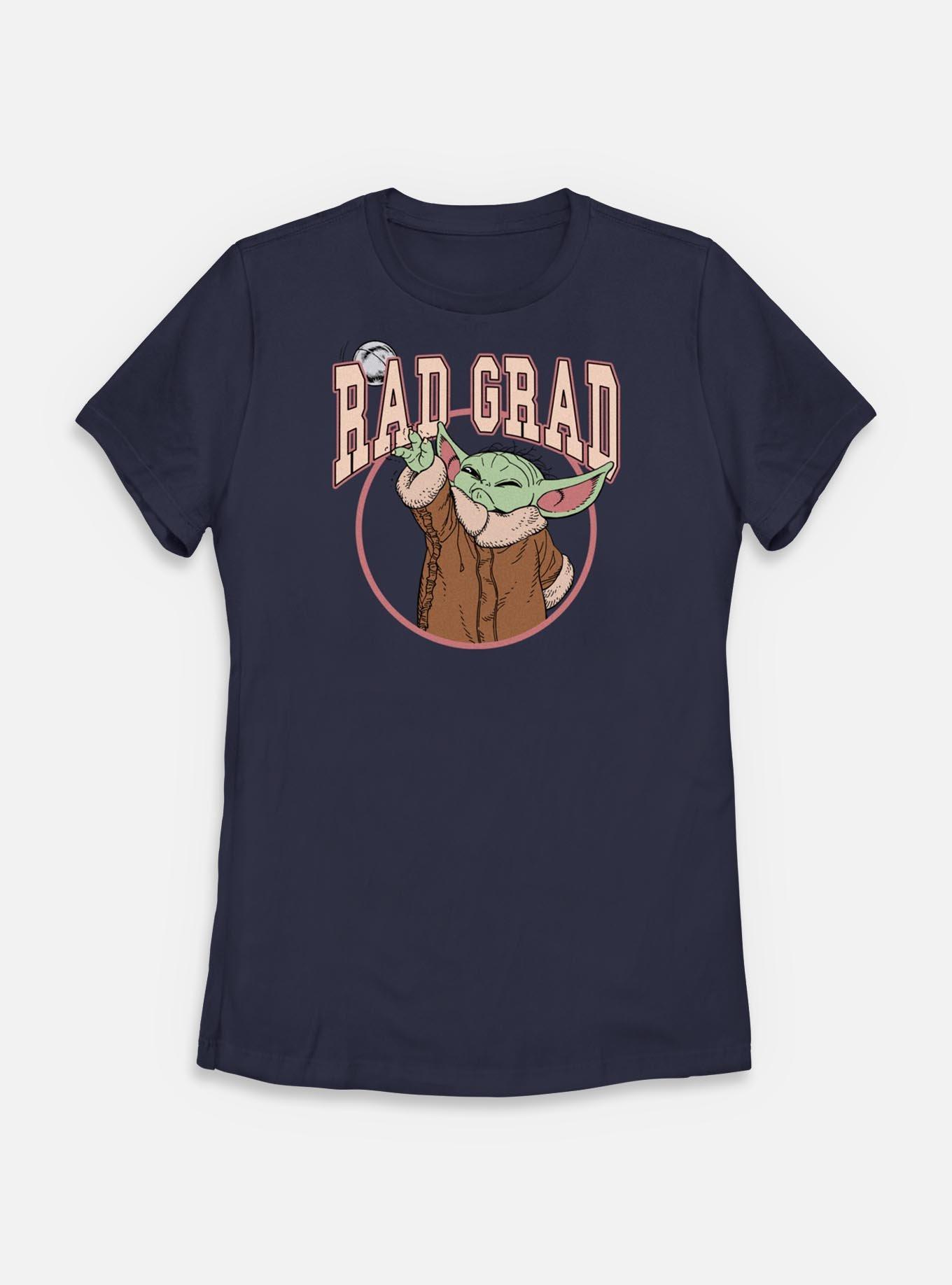 Star Wars The Mandalorian Rad Grad Grogu Womens T-Shirt, NAVY, hi-res