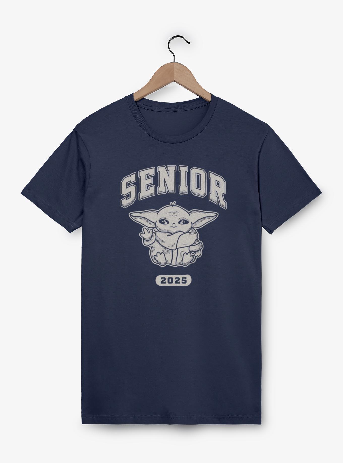 Star Wars The Mandalorian Senior 2025 Grad Grogu T-Shirt, NAVY, hi-res