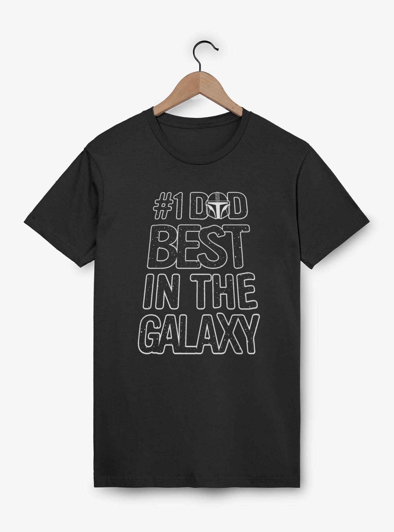 Star Wars The Mandalorian Number 1 Dad Best In The Galaxy T-Shirt, BLACK, hi-res