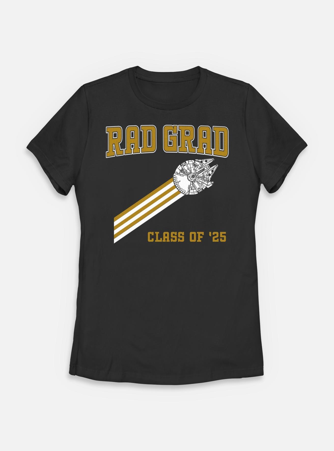 Star Wars Rad Grad Millennium Falcon Class of 25 Womens T-Shirt, BLACK, hi-res
