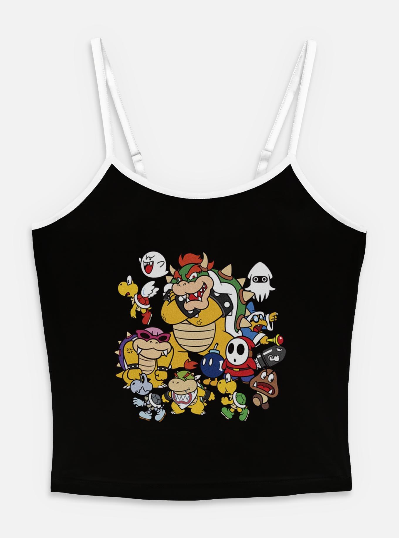Nintendo Super Mario Villain Stack Womens Cami, BLACK, hi-res